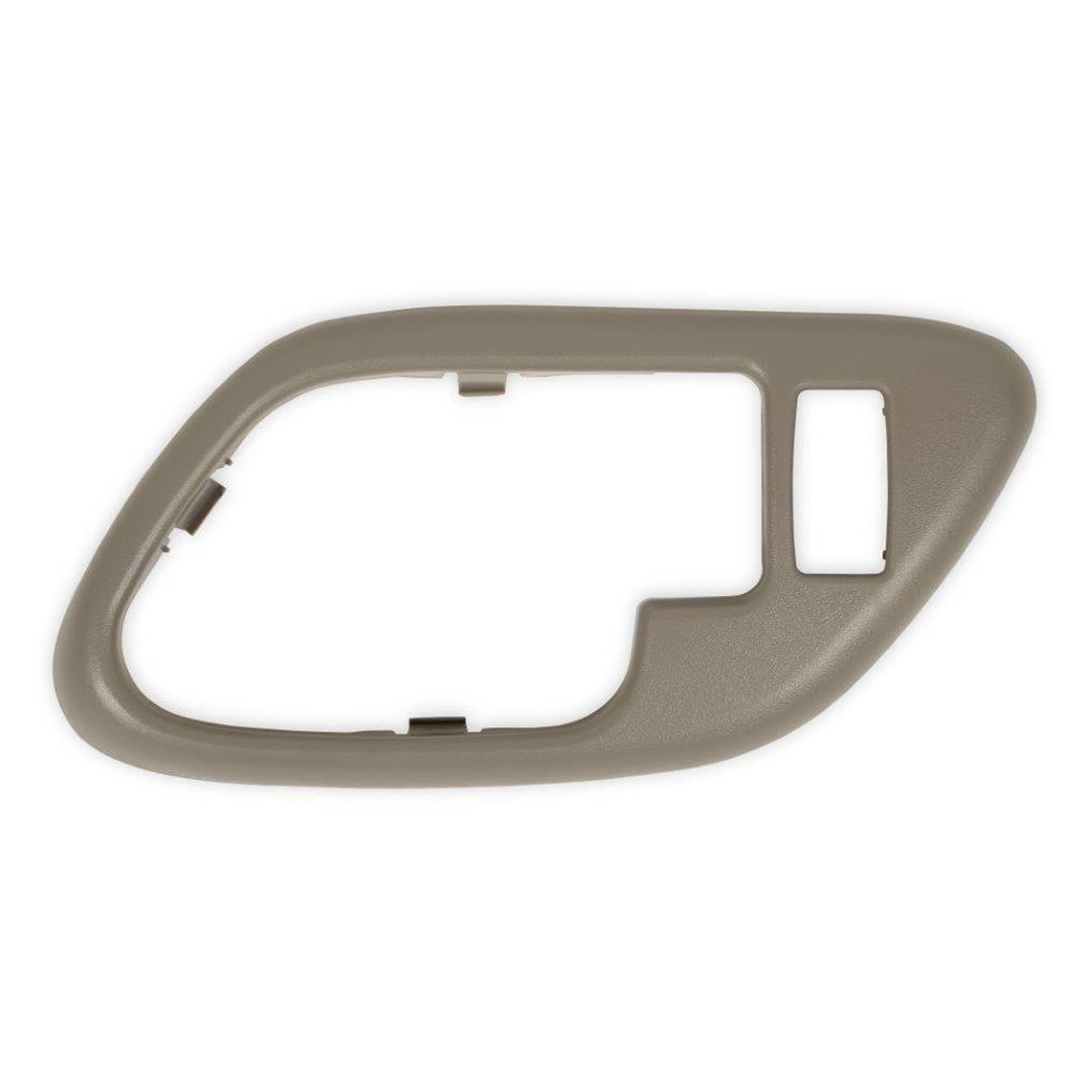 Brothers Trucks GMT400 Inside Door Handle Bezels 05-137 Interior Bezel, Beige, Plastic, Right, Passenger Side, Front, With Power Lock Hole, Each thumbnail 4