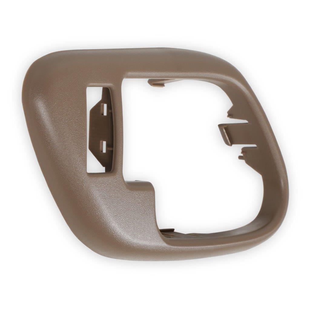 Brothers Trucks GMT400 Inside Door Handle Bezels 05-138 Interior Bezel, Brown, Plastic, Left, Driver Side, Front, With Power Lock Hole, Each thumbnail 2