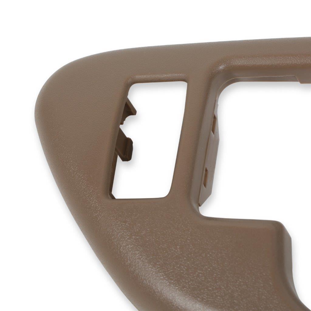 Brothers Trucks GMT400 Inside Door Handle Bezels 05-138 Interior Bezel, Brown, Plastic, Left, Driver Side, Front, With Power Lock Hole, Each