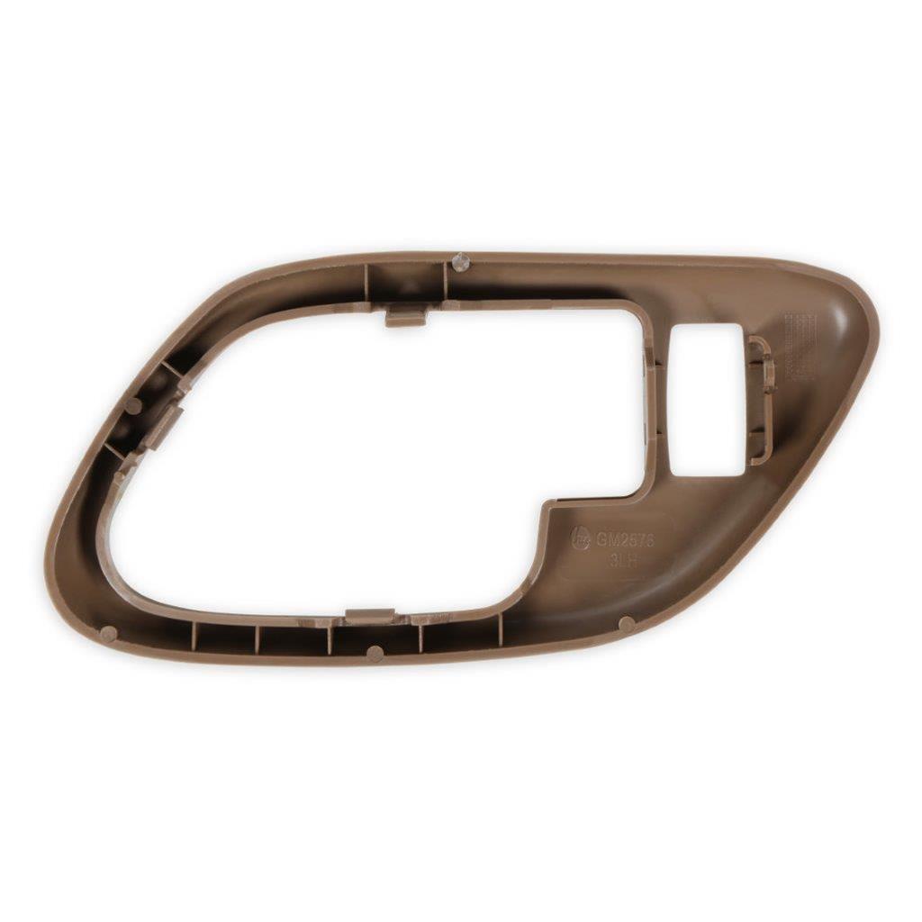 Brothers Trucks GMT400 Inside Door Handle Bezels 05-138 Interior Bezel, Brown, Plastic, Left, Driver Side, Front, With Power Lock Hole, Each thumbnail 5