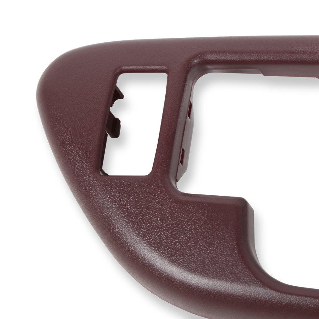 Brothers Trucks GMT400 Inside Door Handle Bezels 05-140 Interior Bezel, Maroon, Plastic, Left, Driver Side, Front, With Power Lock Hole, Each