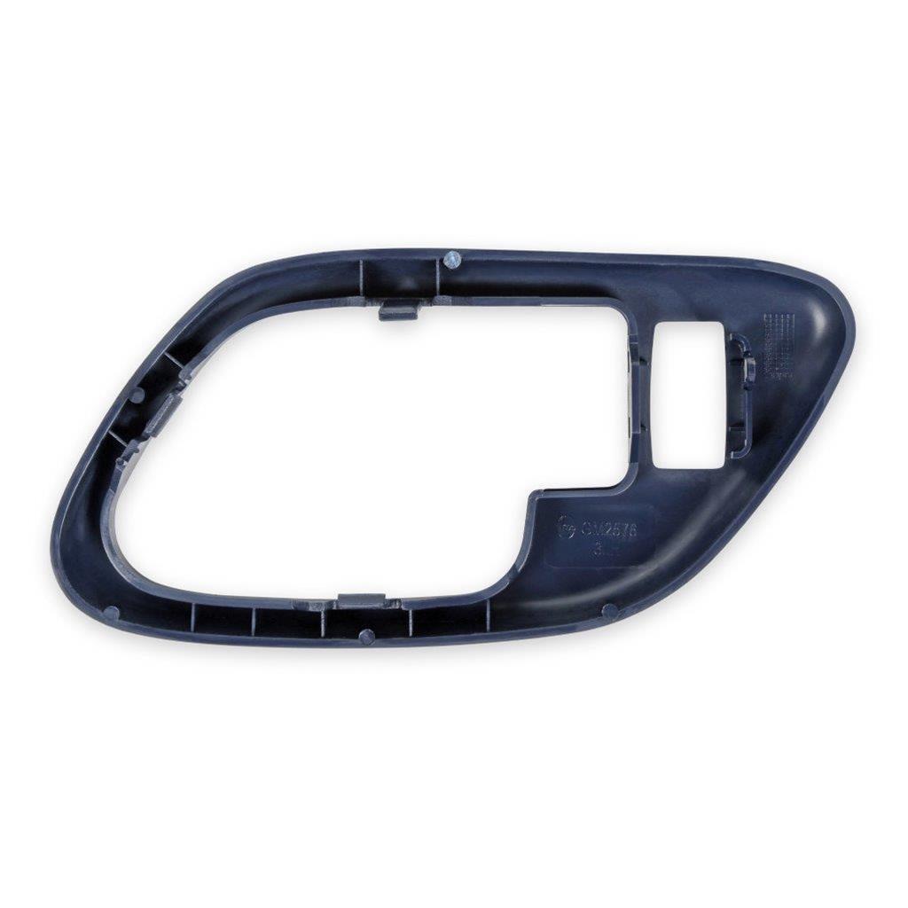 Brothers Trucks GMT400 Inside Door Handle Bezels 05-144 Interior Bezel, Blue, Plastic, Left, Driver Side, Front, With Power Lock Hole, Each thumbnail 3