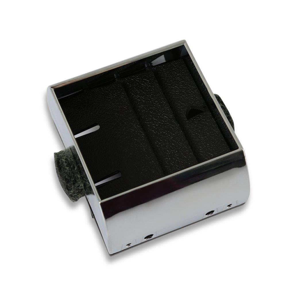 Brothers Trucks Air Vent Outlets 05-157 Dash Outlet, Square, Plastic, Black and Chrome, Driver Side, Chevy, GMC, Each thumbnail 4