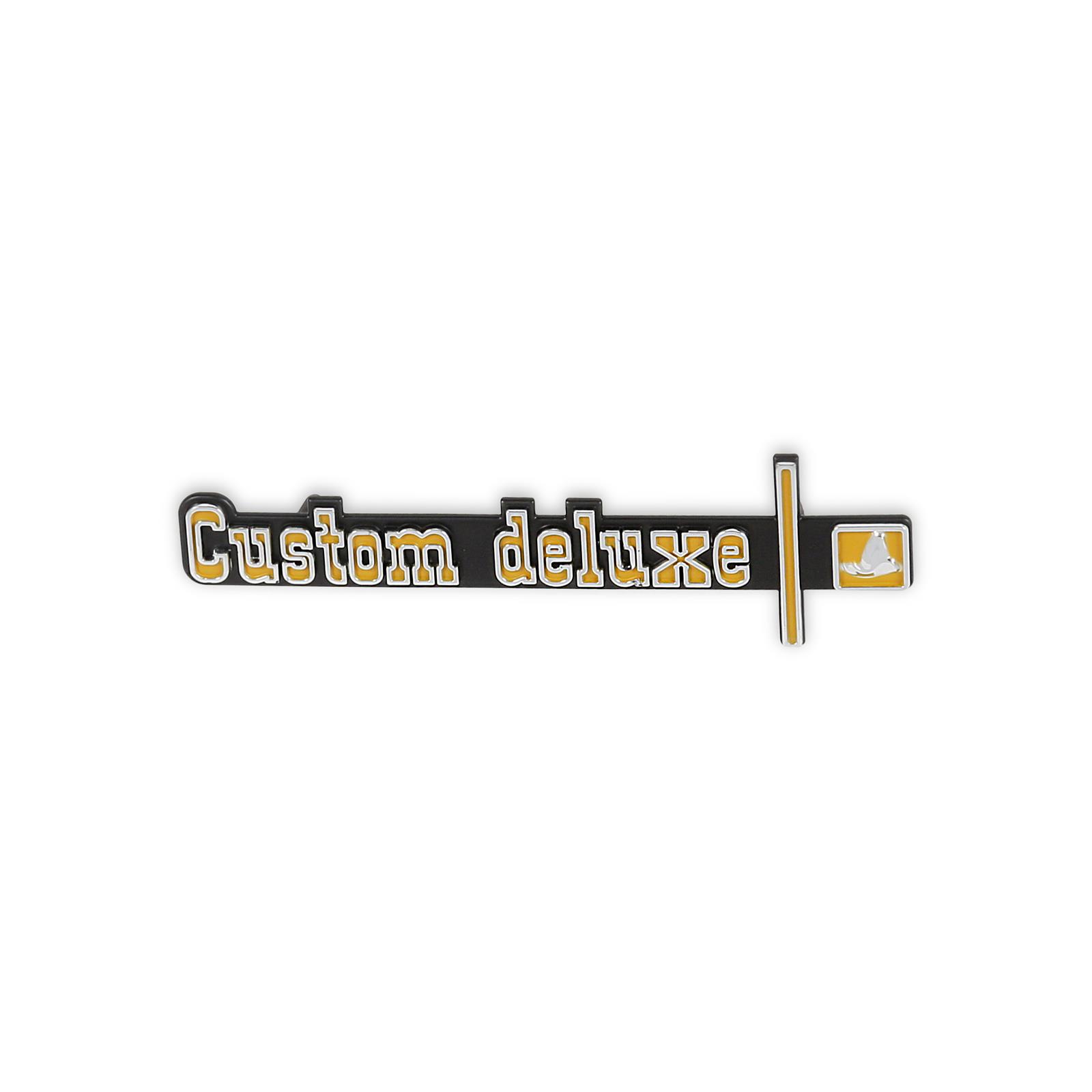 Brothers Trucks Emblems 05-184 Emblem, 1973-1974 C/K Custom Deluxe Dash Emblem thumbnail 3