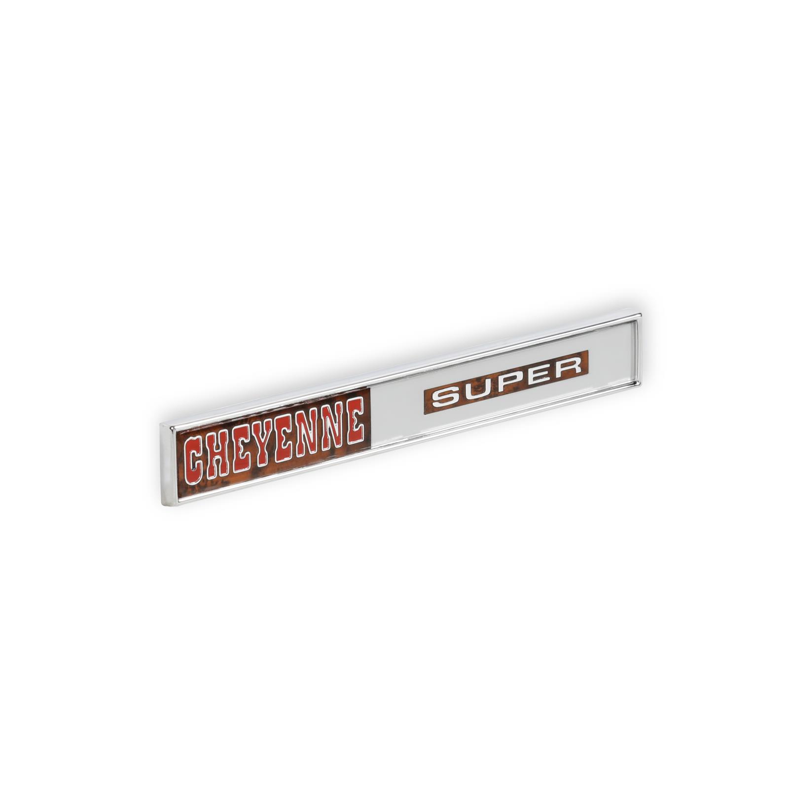 Brothers Trucks Emblems 05-198 Emblem, 1971 C/K Cheyenne Super Glove Box Emblem thumbnail 4