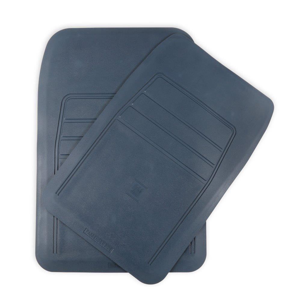Brothers Trucks Floor Mats 05-200BL Mats, Classic Truck, Front Seat, PVC Rubber, Blue, Chevy, GMC, Pair thumbnail 5