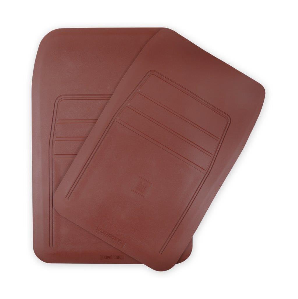 Brothers Trucks Floor Mats 05-200MN Mats, Classic Truck, Front Seat, PVC Rubber, Maroon, Chevy, GMC, Pair thumbnail 7