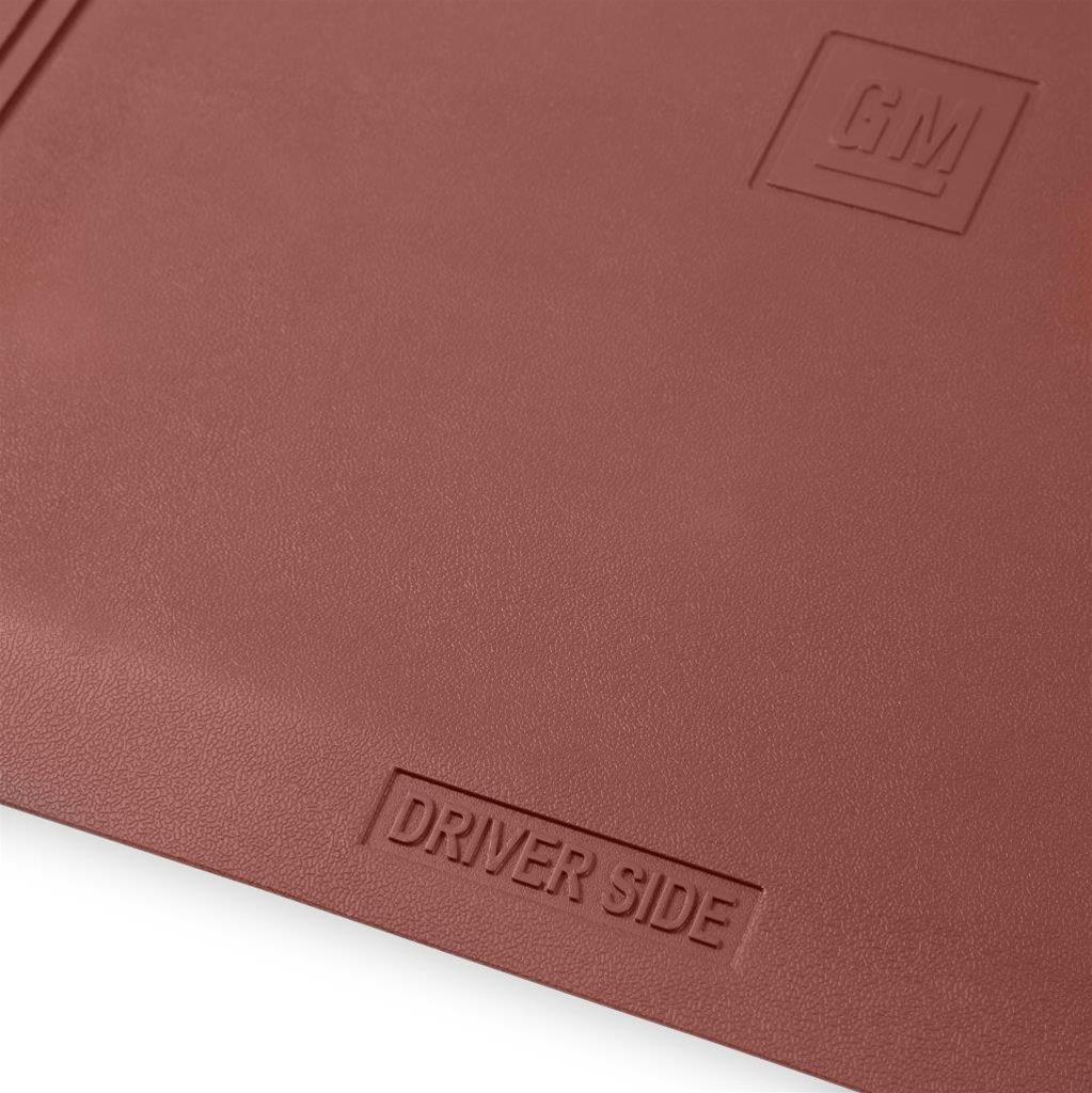 Brothers Trucks Floor Mats 05-200MN Mats, Classic Truck, Front Seat, PVC Rubber, Maroon, Chevy, GMC, Pair thumbnail 6