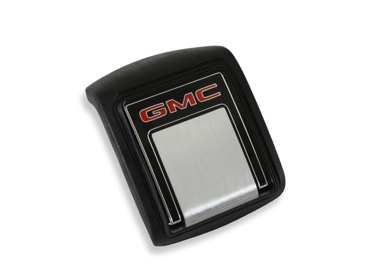 Brothers Trucks Horn Buttons 05-210 Button, Plastic, Black/Silver, GMC Logo, Each