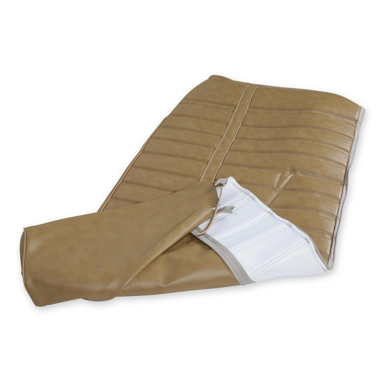 Brothers Trucks Seat Upholstery 05-288 Upholstery, Bench Type, Vinyl, Tan, Madrid Grain, Chevrolet, GMC, Each thumbnail 4