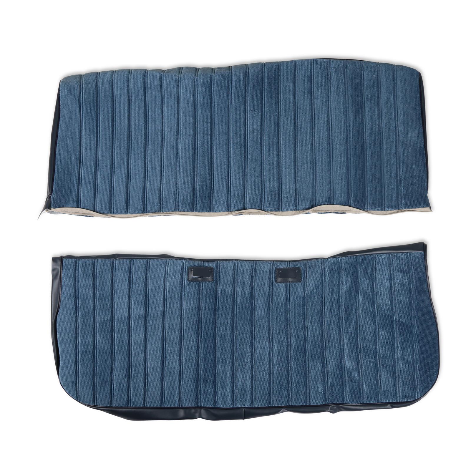 Brothers Trucks Seat Upholstery 05-297 PLEAT, 1981-87 C/K FULL PLT SEAT VINYL/CLTH BLU thumbnail 3