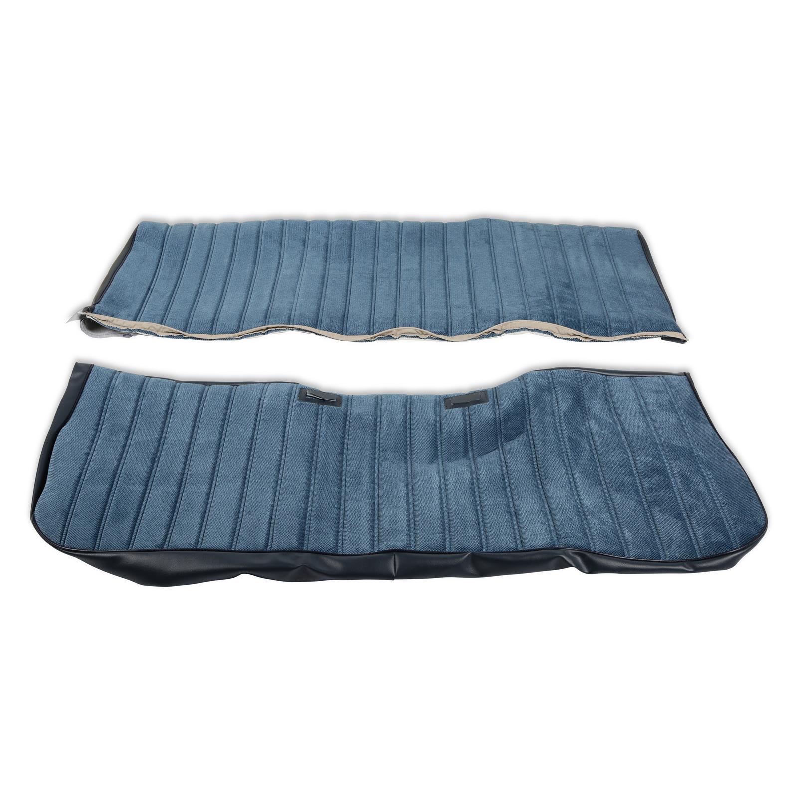 Brothers Trucks Seat Upholstery 05-297 PLEAT, 1981-87 C/K FULL PLT SEAT VINYL/CLTH BLU thumbnail 4