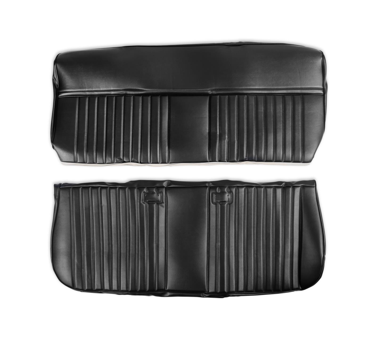 Brothers Trucks Deluxe Seat Upholstery 05-315 Upholstery, Deluxe, Bench Type, Vinyl, Black, Madrid Grain, Chevrolet, GMC, Each