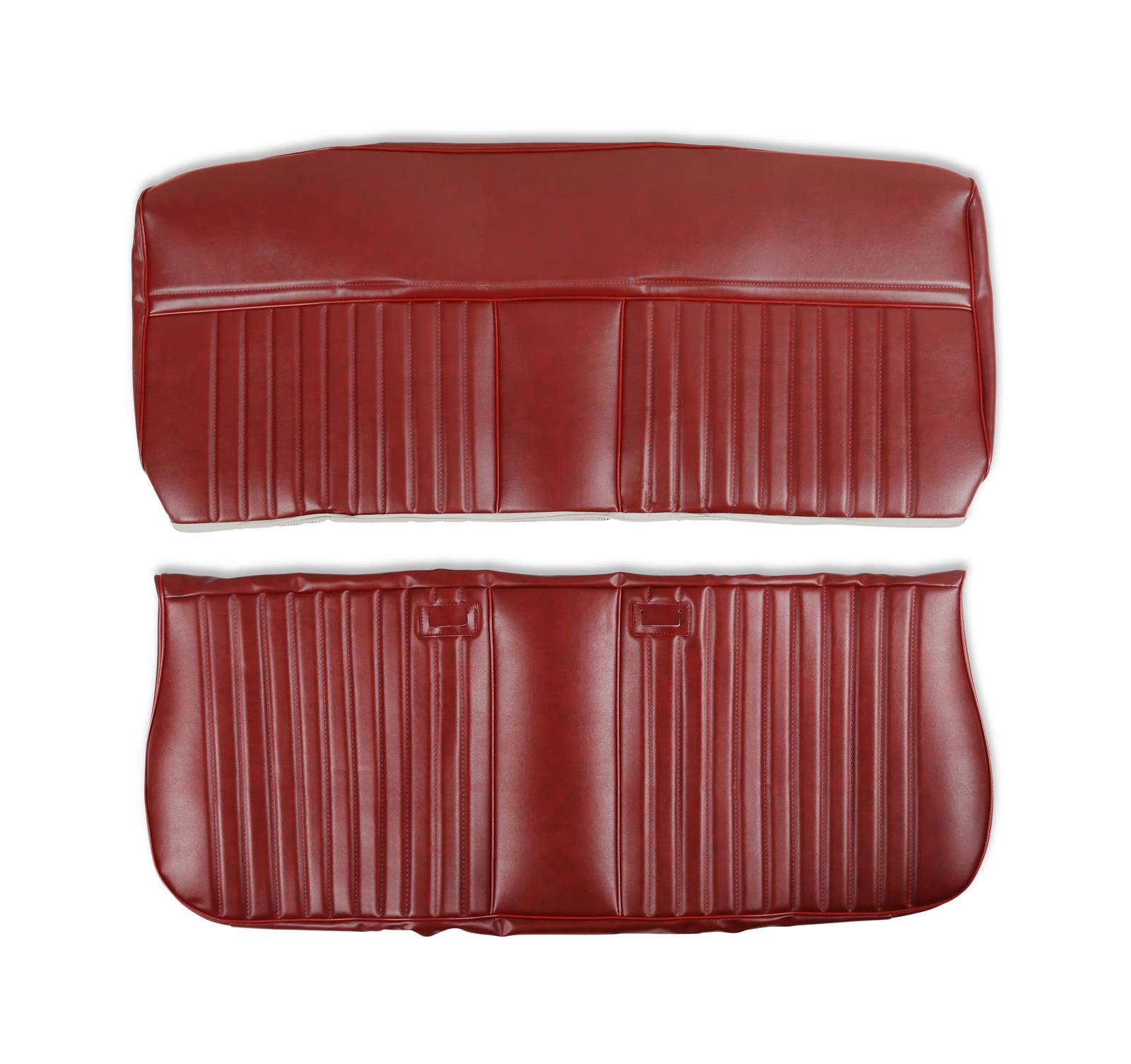 Brothers Trucks Deluxe Seat Upholstery 05-316 Upholstery, Deluxe, Bench Type, Vinyl, Maroon, Madrid Grain, Chevrolet, GMC, Each
