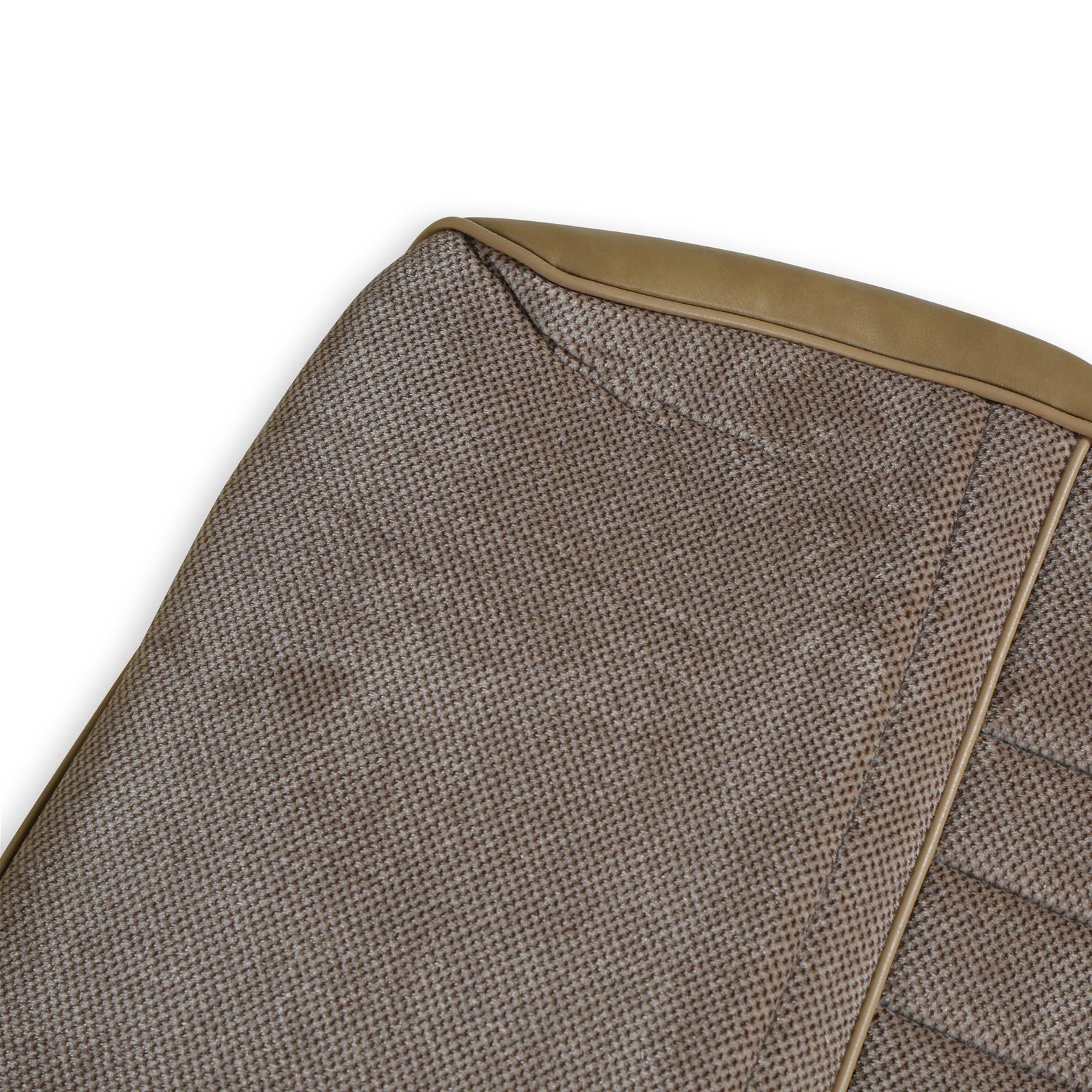 Brothers Trucks Deluxe Seat Upholstery 05-323 PLEAT, 1981-87 C/K DELUXE PLEAT VINYL/CLOTH TAN thumbnail 2