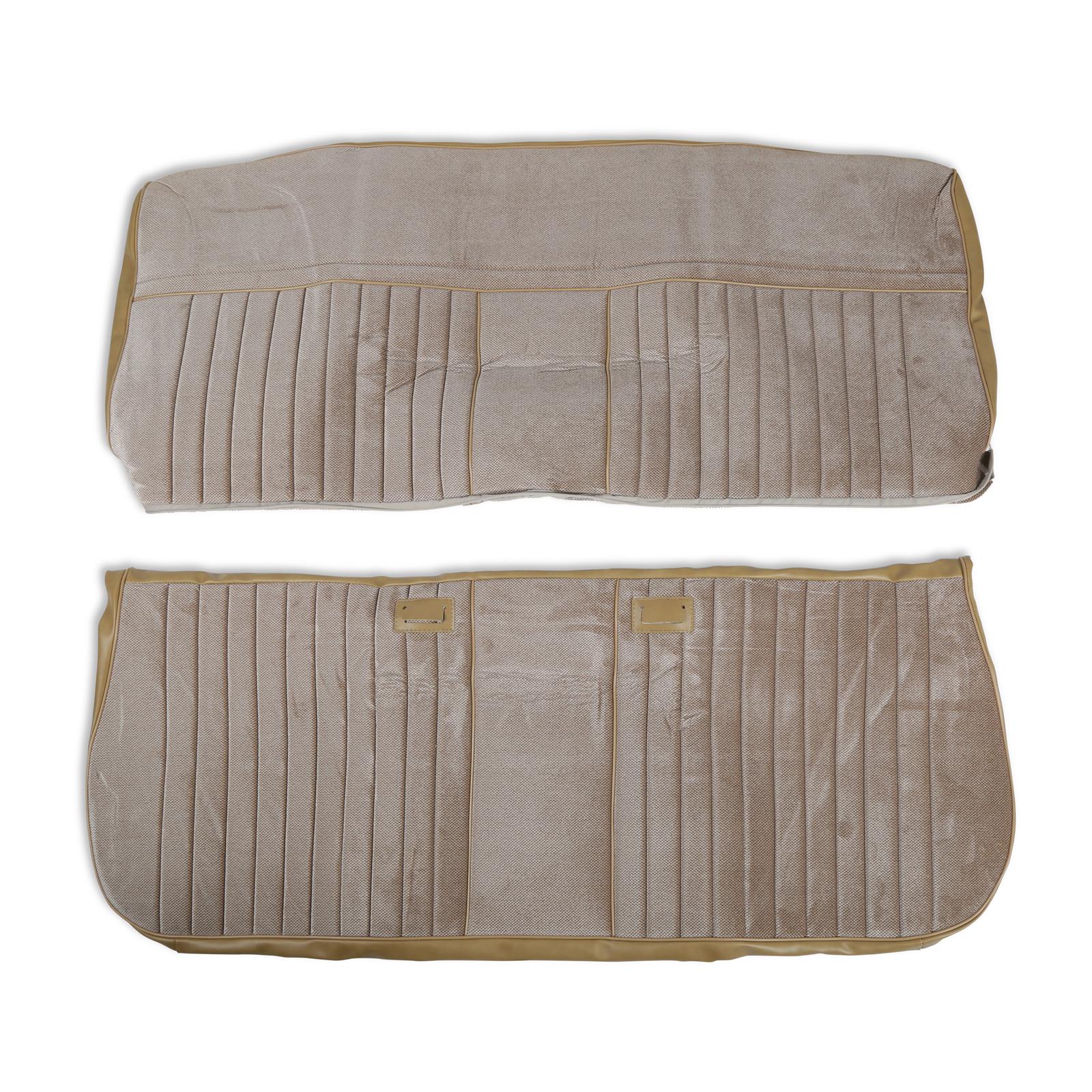 Brothers Trucks Deluxe Seat Upholstery 05-323 PLEAT, 1981-87 C/K DELUXE PLEAT VINYL/CLOTH TAN thumbnail 3
