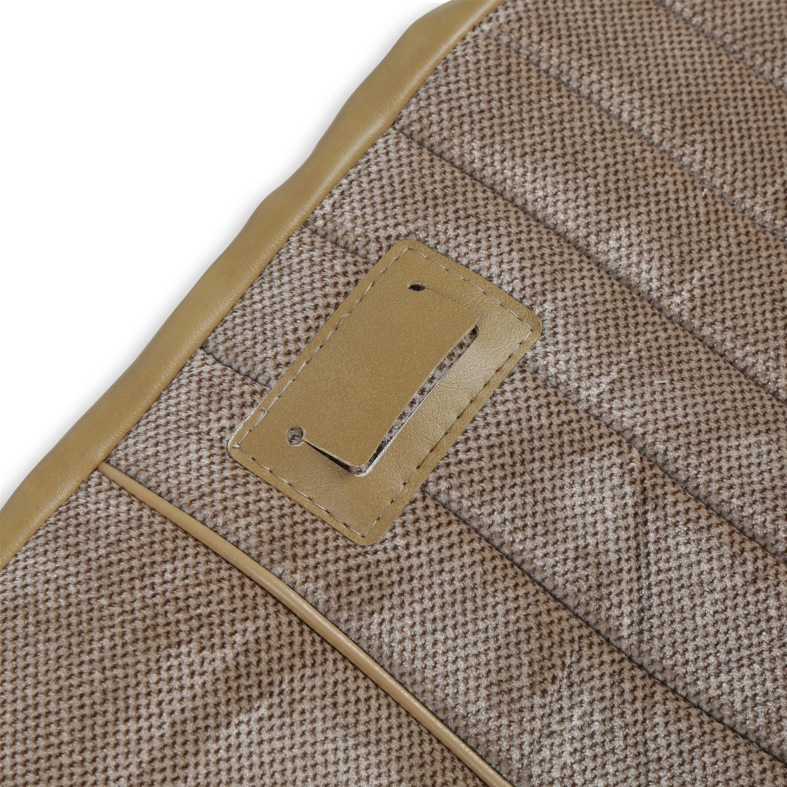 Brothers Trucks Deluxe Seat Upholstery 05-323 PLEAT, 1981-87 C/K DELUXE PLEAT VINYL/CLOTH TAN