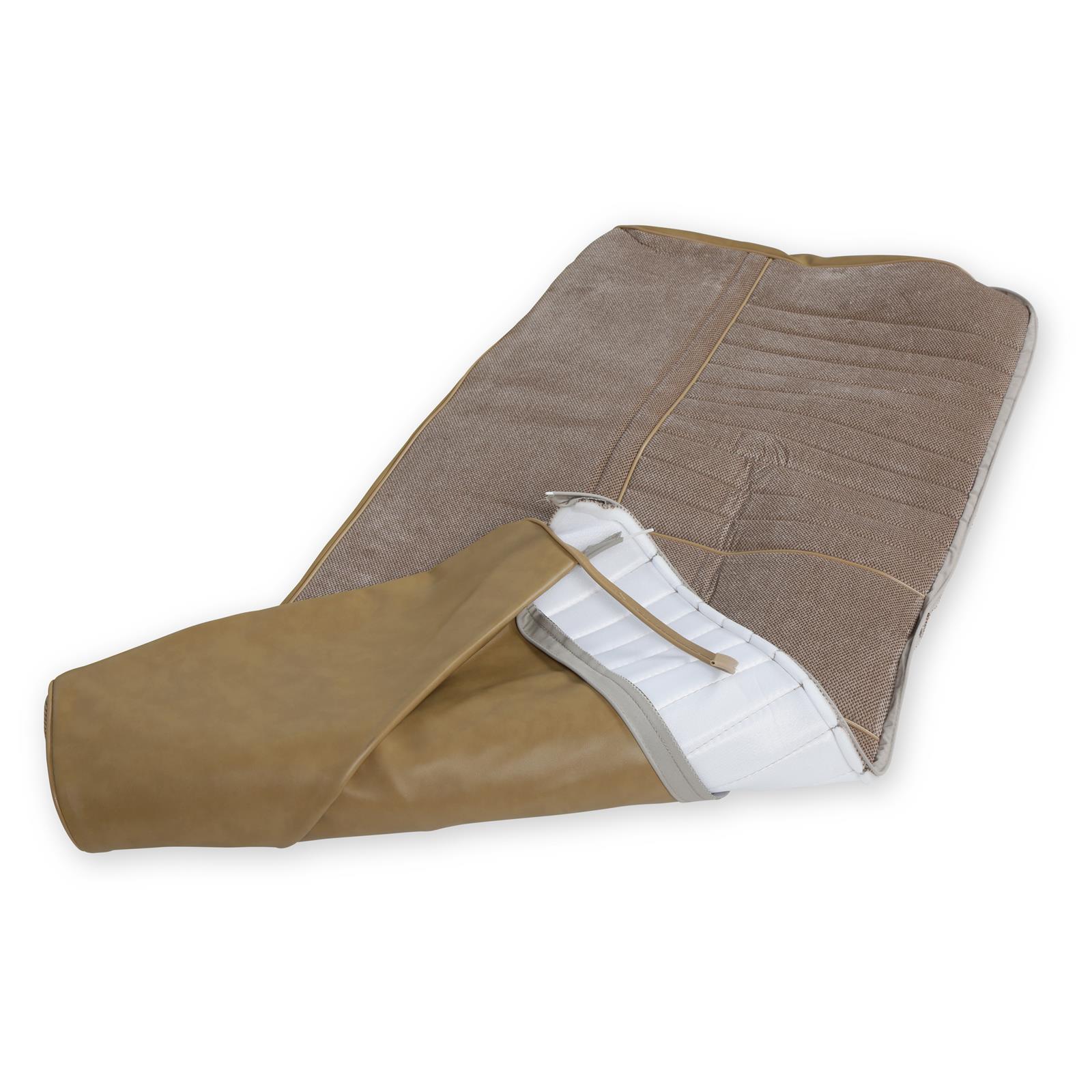 Brothers Trucks Deluxe Seat Upholstery 05-323 PLEAT, 1981-87 C/K DELUXE PLEAT VINYL/CLOTH TAN thumbnail 5