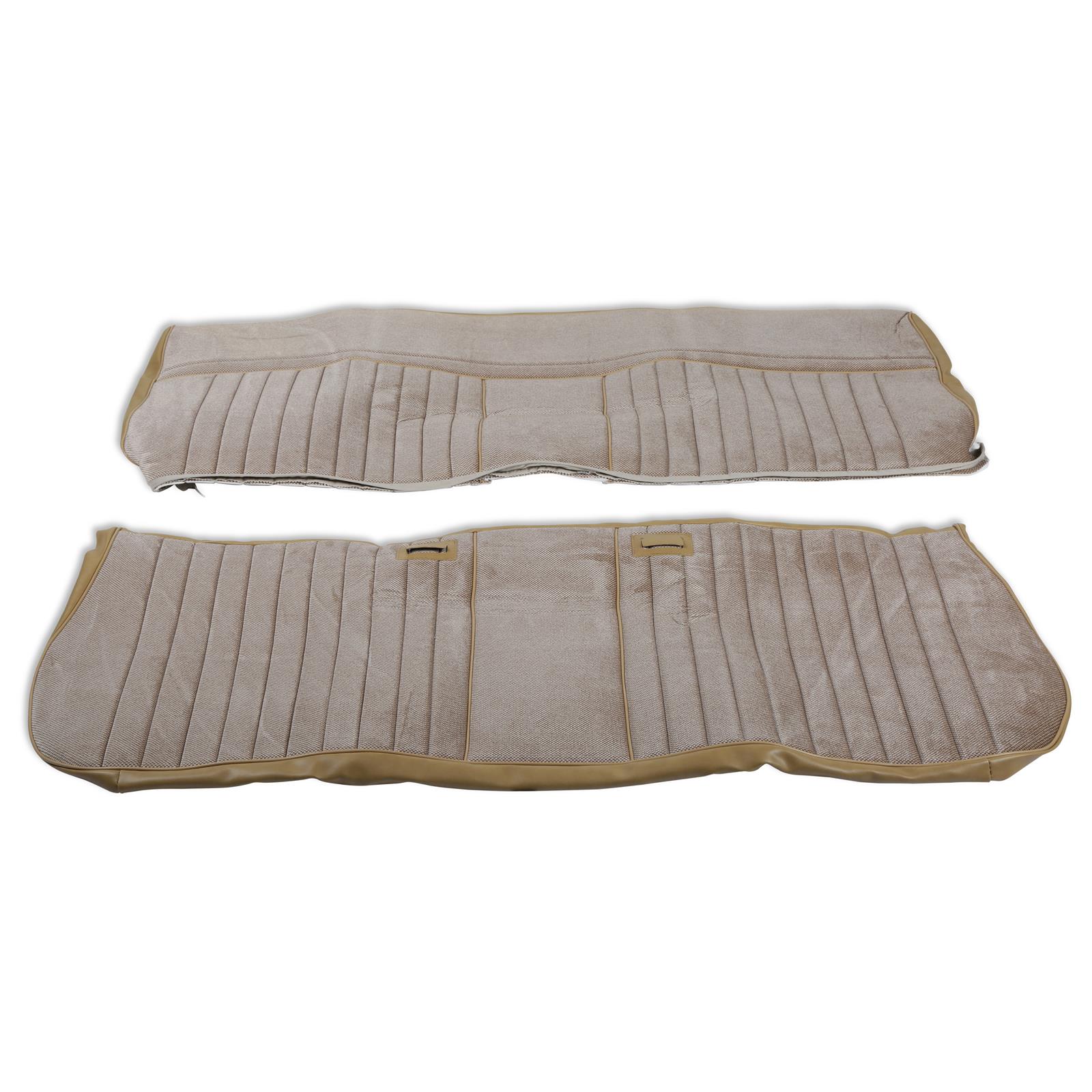 Brothers Trucks Deluxe Seat Upholstery 05-323 PLEAT, 1981-87 C/K DELUXE PLEAT VINYL/CLOTH TAN thumbnail 4