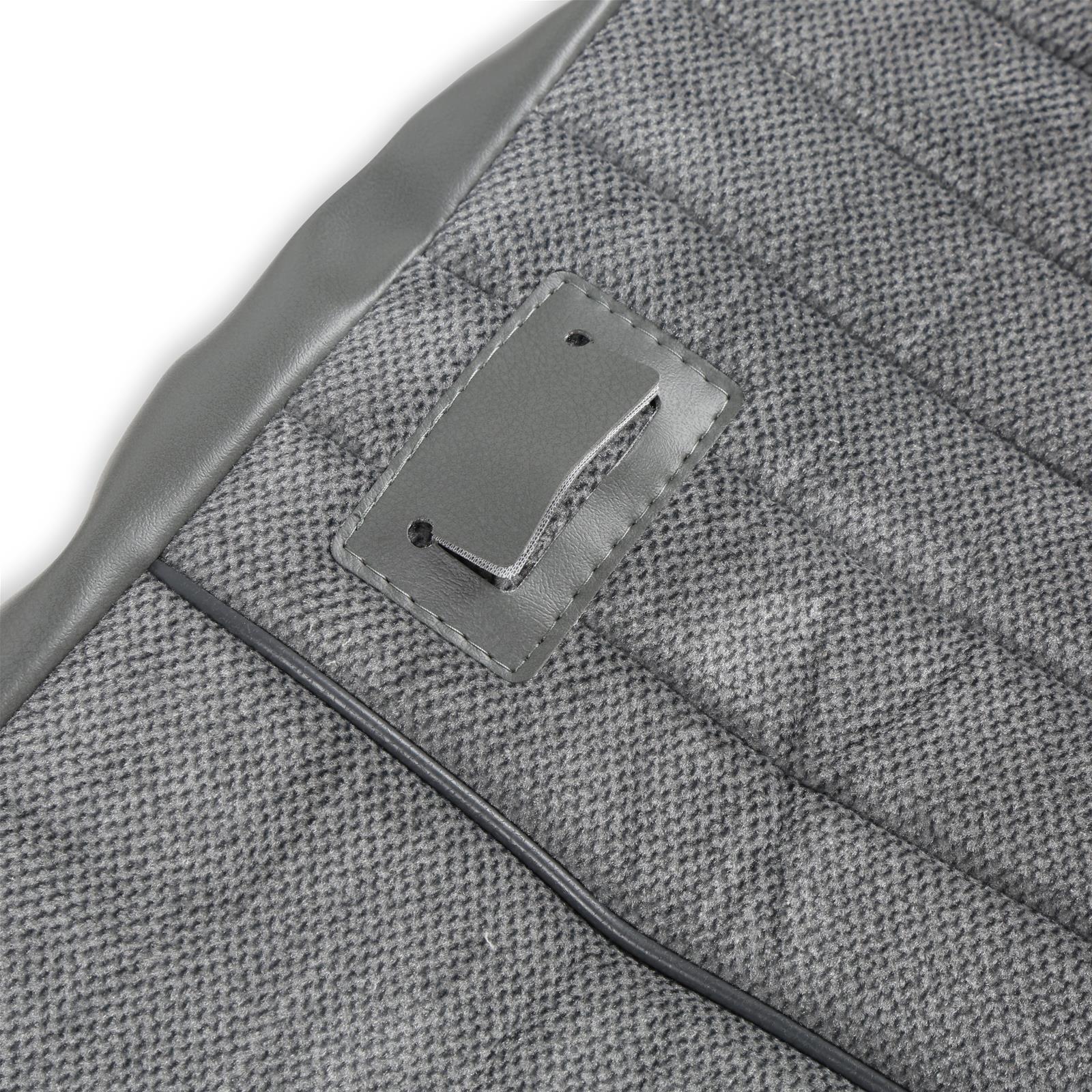 Brothers Trucks Deluxe Seat Upholstery 05-324 PLEAT, 1981-87 C/K DLUX PLET VNYL/CLTH GRY/CHAR