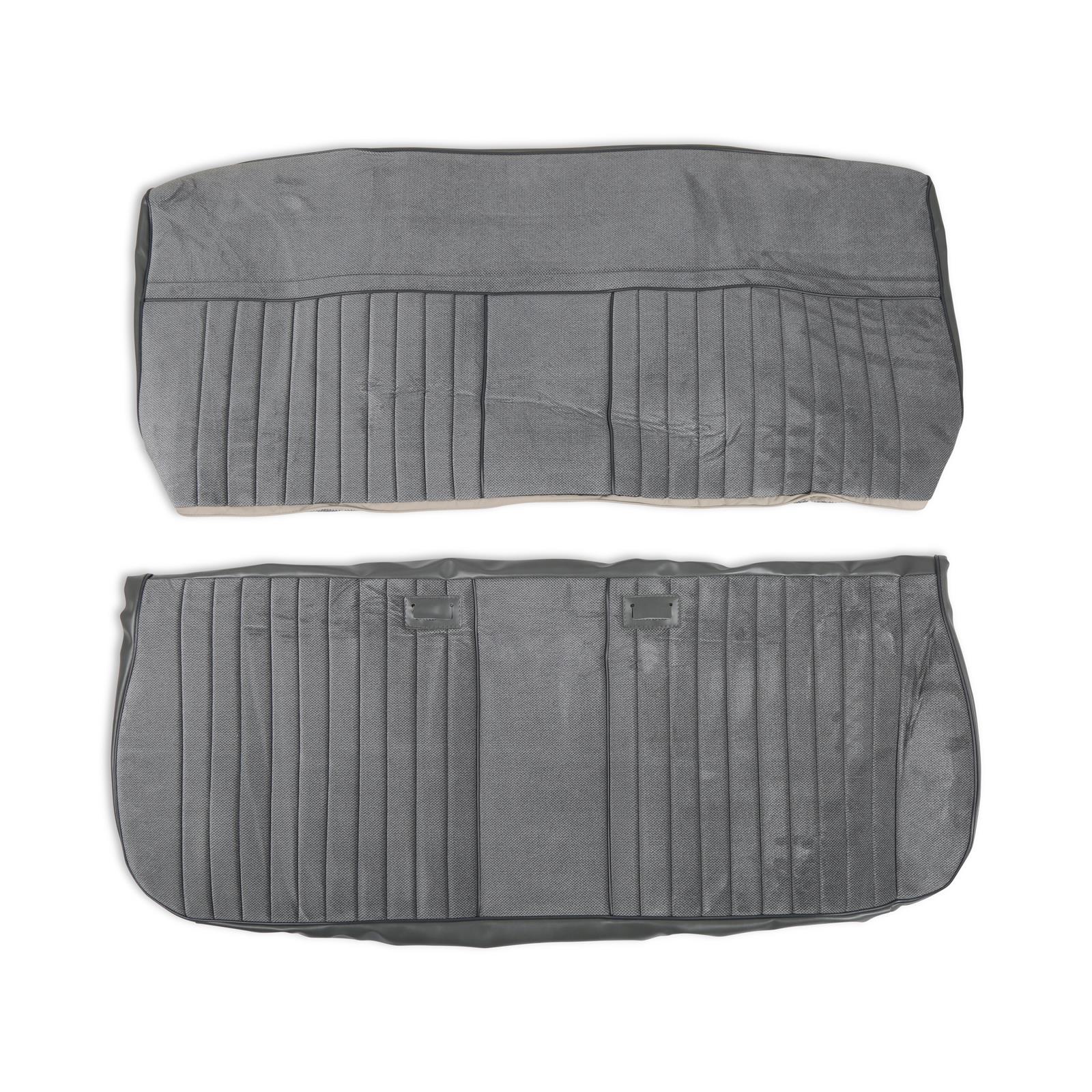 Brothers Trucks Deluxe Seat Upholstery 05-324 PLEAT, 1981-87 C/K DLUX PLET VNYL/CLTH GRY/CHAR thumbnail 3