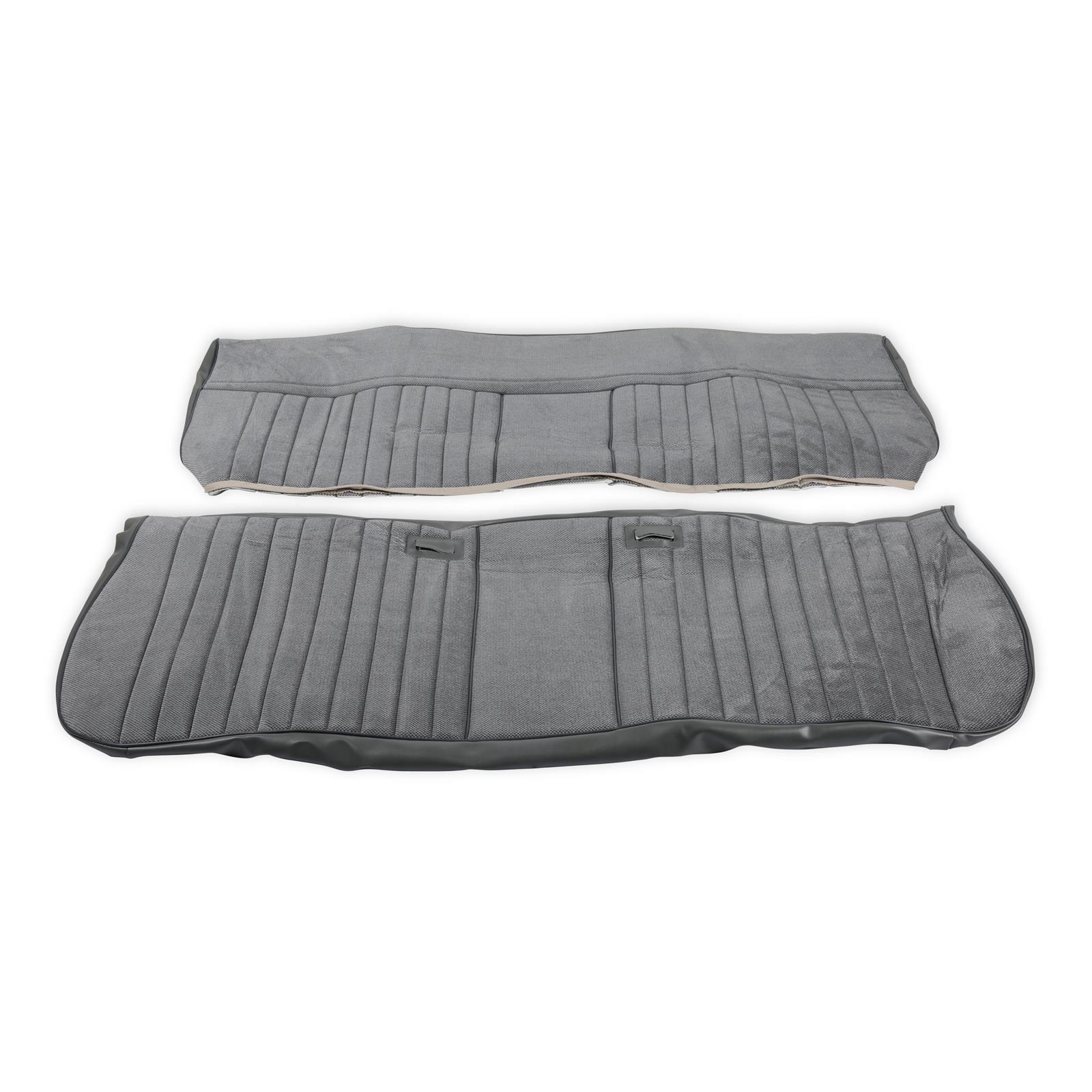 Brothers Trucks Deluxe Seat Upholstery 05-324 PLEAT, 1981-87 C/K DLUX PLET VNYL/CLTH GRY/CHAR thumbnail 4