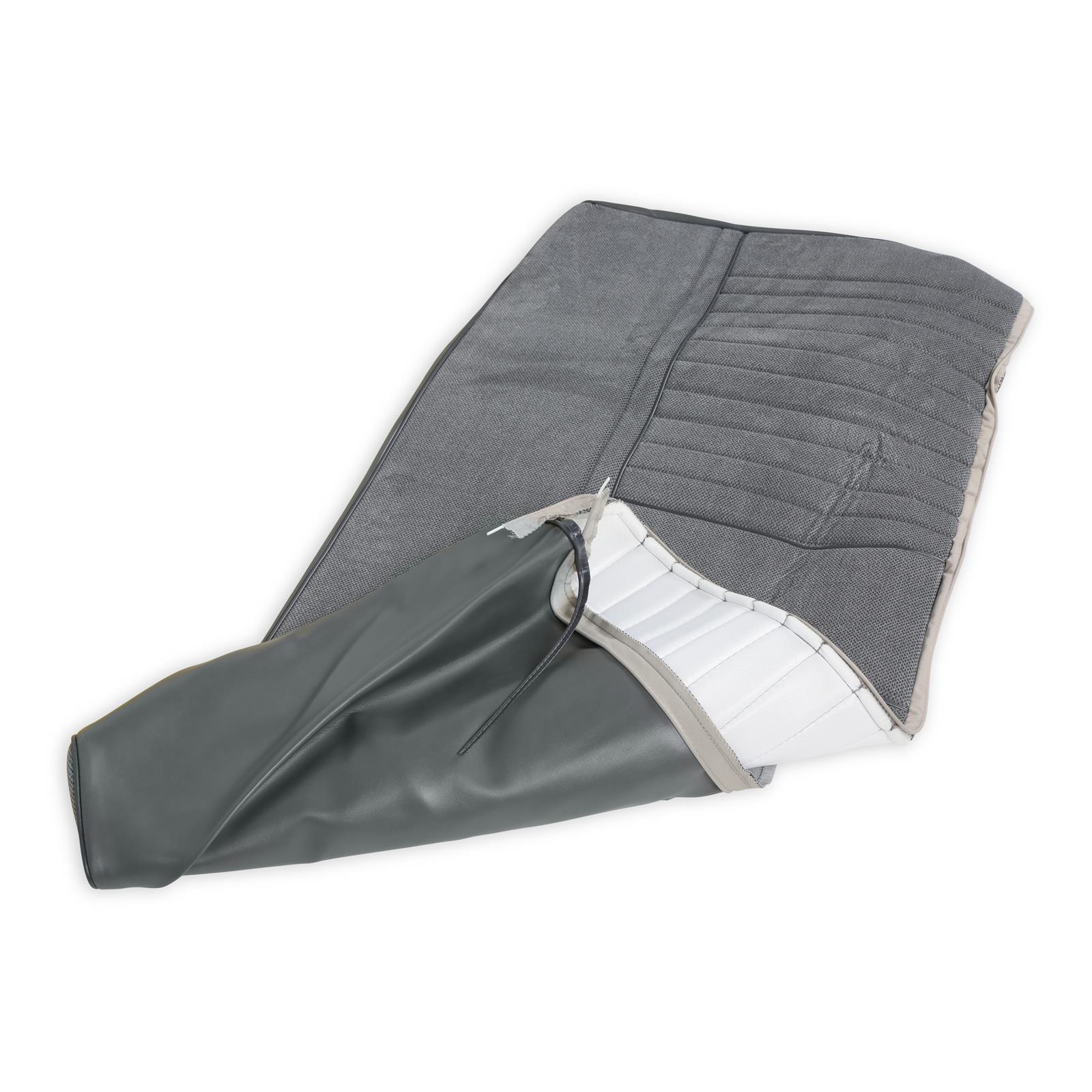 Brothers Trucks Deluxe Seat Upholstery 05-324 PLEAT, 1981-87 C/K DLUX PLET VNYL/CLTH GRY/CHAR thumbnail 5