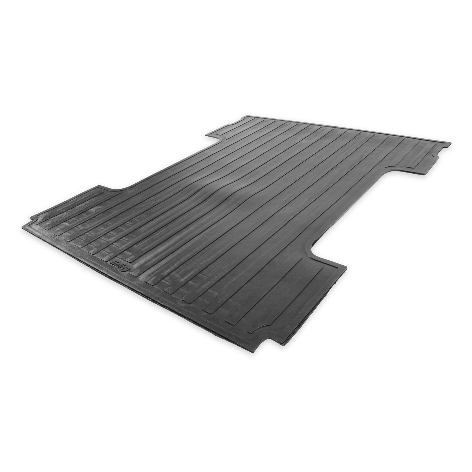 Brothers Trucks Heavy-Duty Bed Mats 06-8898BM Mat, Heavy-Duty, Rubber, Black, Holley Logo, 78.00 in. Length, Fleetside/Styleside, Chevrolet, GMC, Each thumbnail 4
