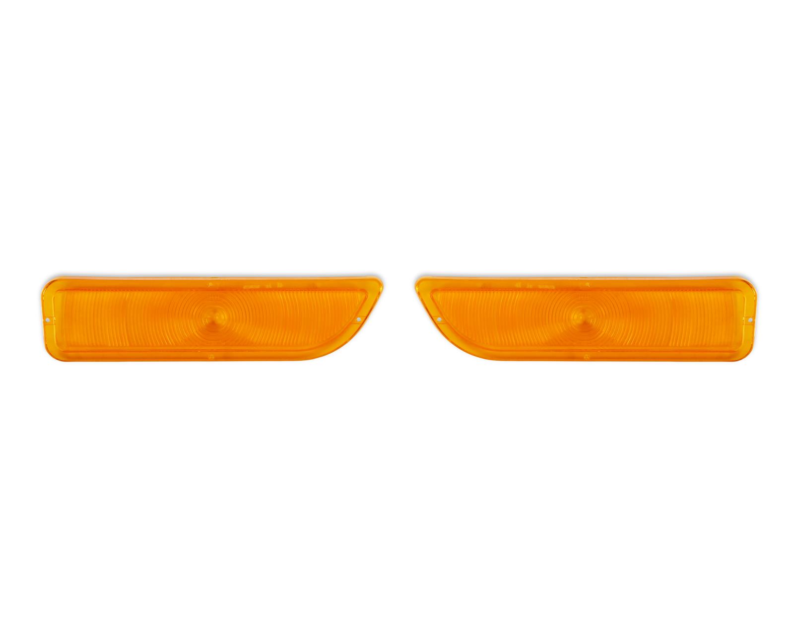 Brothers Trucks Parking Light Lenses 07-140 Lens, OE Style, Driver or Passenger Front, Acrylic, Amber, GMC, Pair thumbnail 5