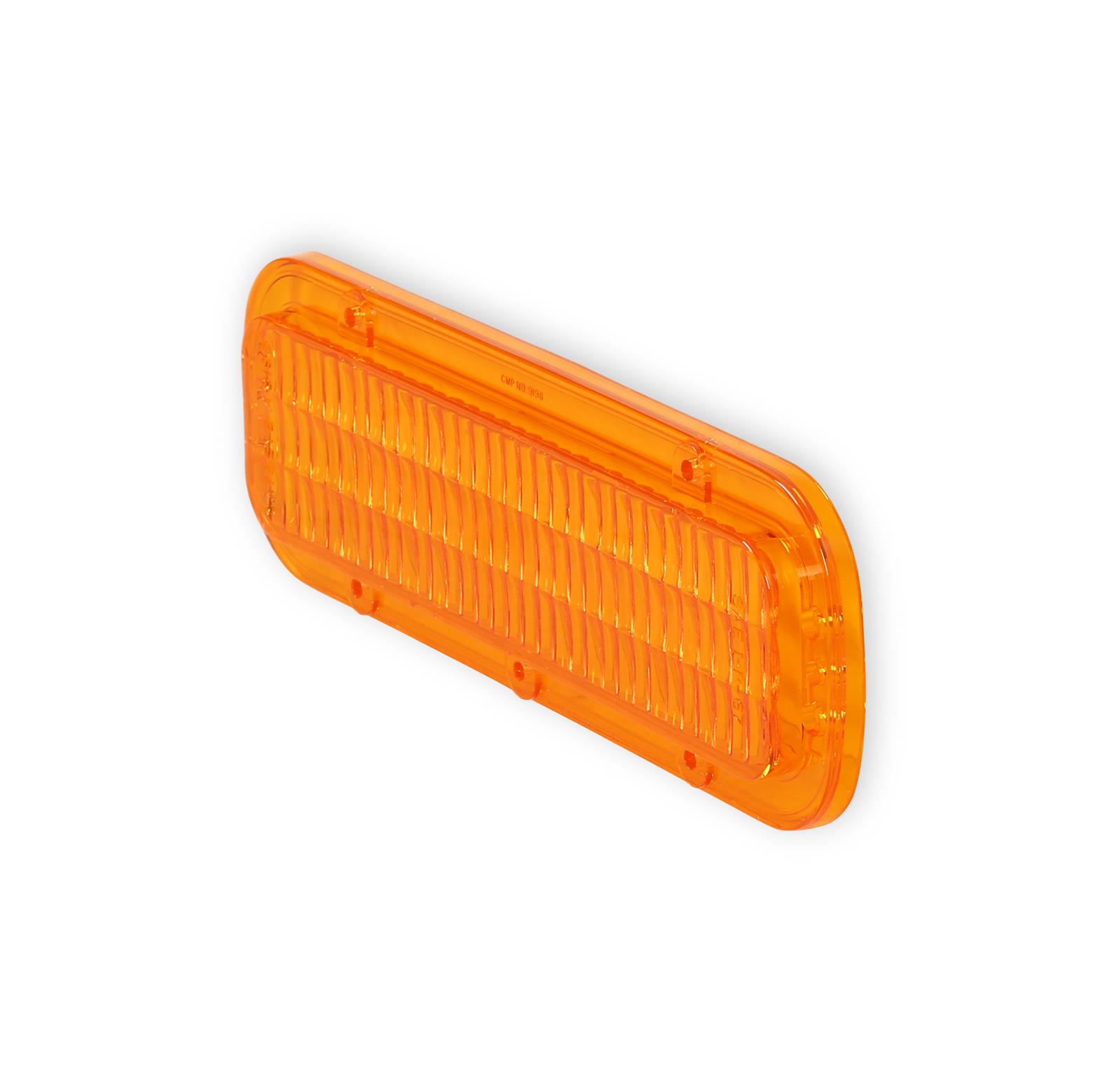 Brothers Trucks Parking Light Lenses 07-142 Lens, OE Style, Driver or Passenger Front, Acrylic, Amber, GMC, Each thumbnail 2