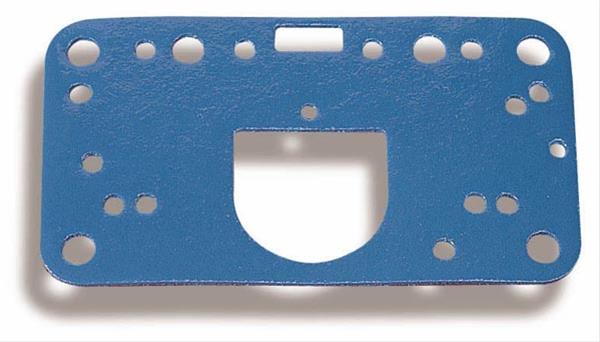 Holley Carburetor Metering Block Gaskets 108-89-2 Gaskets, Block, Rubber, Blue, Non-Stick, Model 2300, 4150, 4160, No Accelerator Pump Transfer Tube, Pair