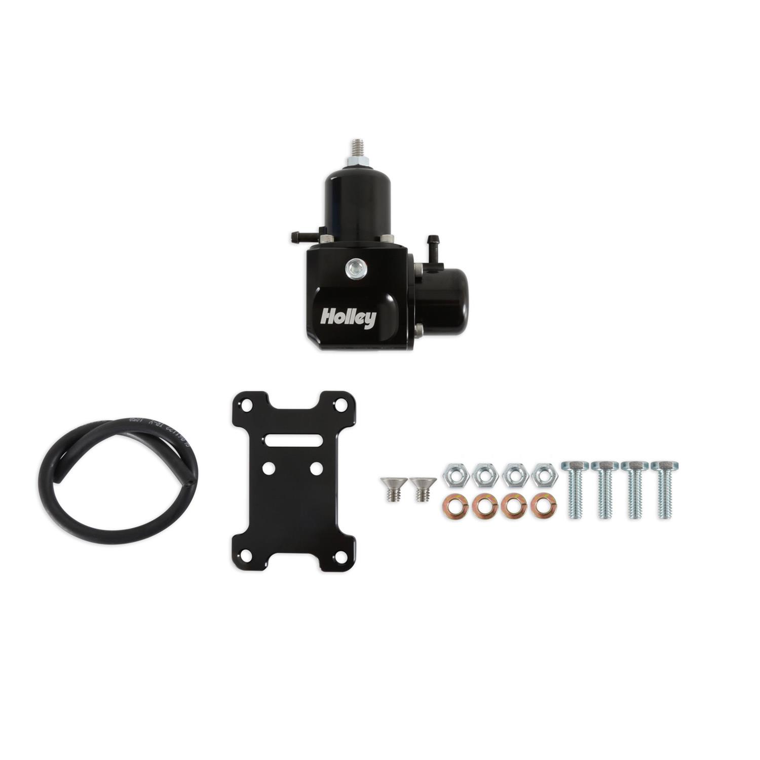 Holley EFI Fuel Pulse Dampers 12-1001 System Dampers, Billet Aluminum, Black Anodized, 40-100 psi, -6 AN Female Threads Inlet/Outlet, Each thumbnail 3