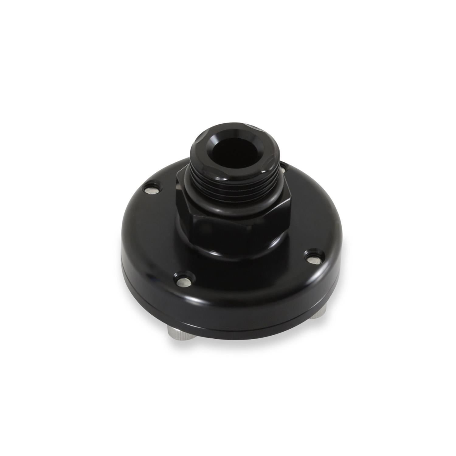 Holley EFI Fuel Pulse Dampers 12-1003 System Dampers, Billet Aluminum, Black Anodized, 40-70 psi, -8 AN Male Threads Inlet/Outlet, Standard Range, Each thumbnail 6