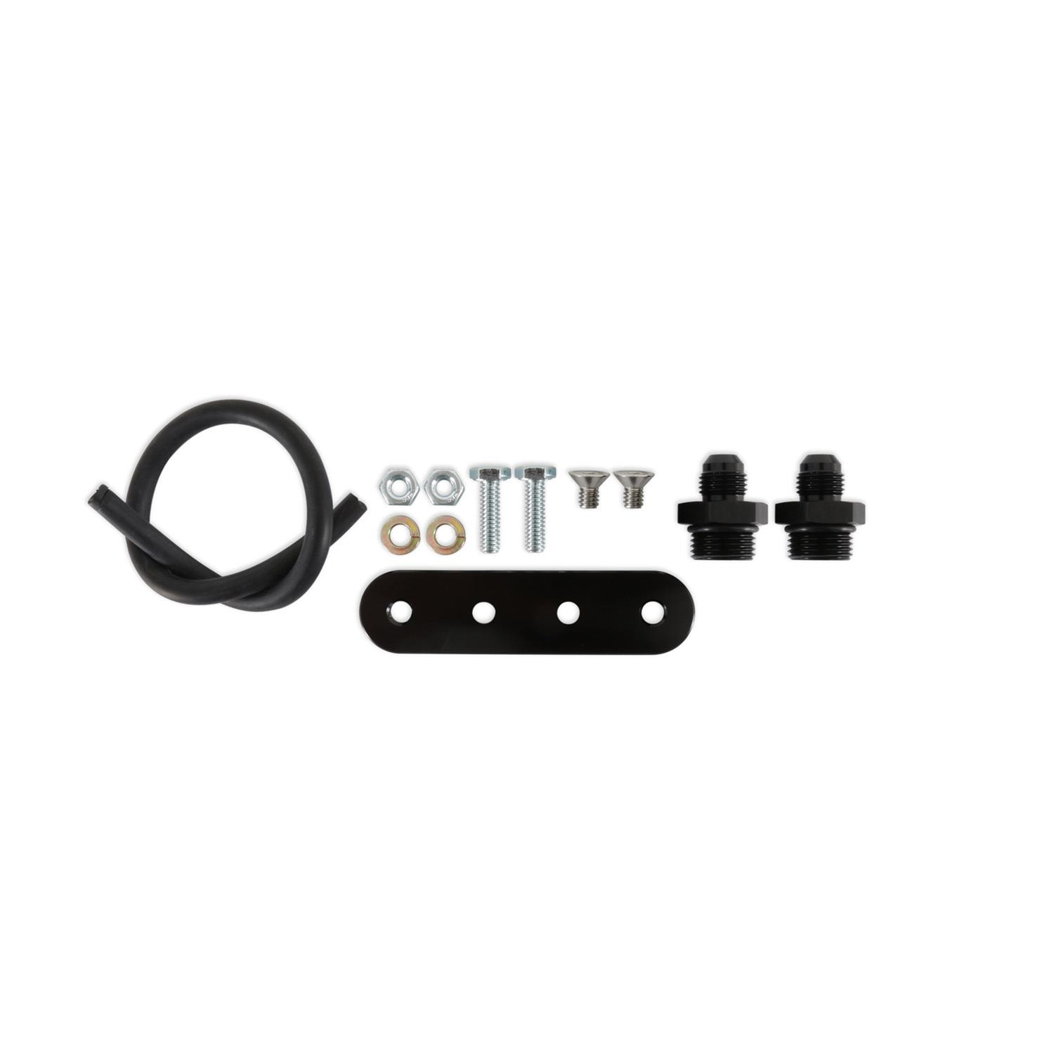 Holley EFI Fuel Pulse Dampers 12-1006 System Dampers, Billet Aluminum, Black Anodized, 40-70 psi, -6 AN Female Threads Inlet/Outlet, Standard Range, Each thumbnail 4