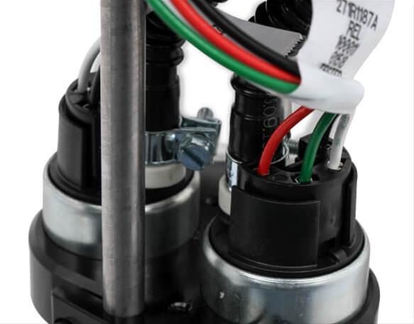 Holley Fuel Cell EFI Pump Module/VR Series Brushless Assemblies 12-143 Pumps, Cell, Drop-In EFI, 335 lph, 130 psi, -8 AN Inlet, -10 AN Outlet, 6-bolt Flange, Each thumbnail 9