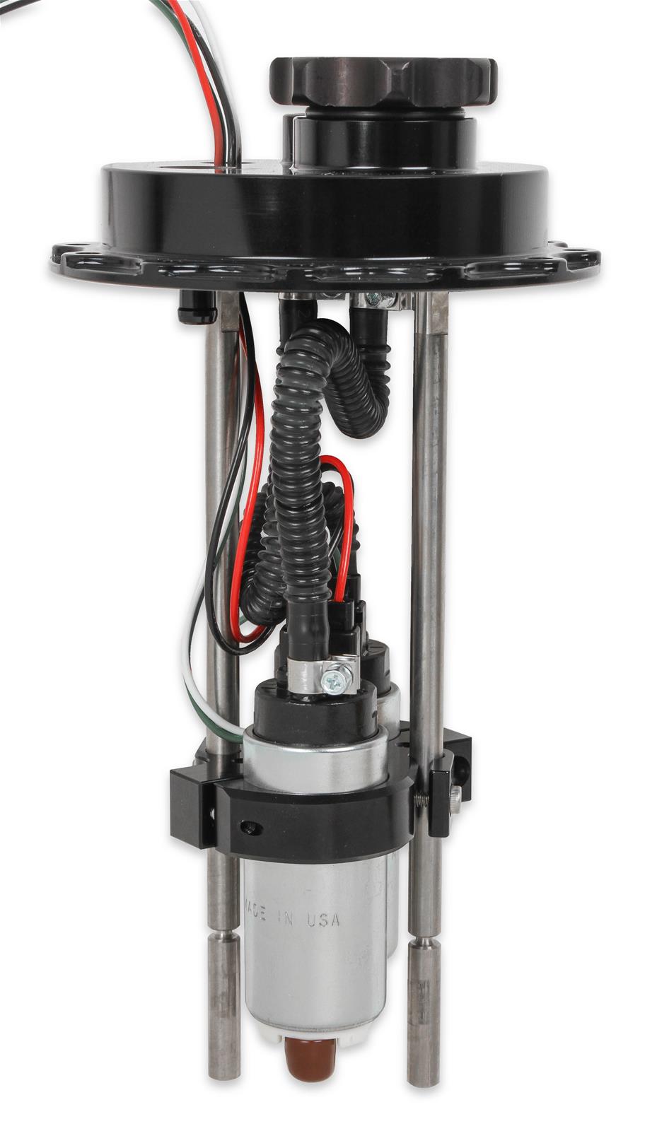 Holley Fuel Cell EFI Pump Module Assemblies 12-145 Pumps, EFI, Electric, In-Tank, 123 gph, 60 psi, 12V, -8 AN O-ring, -10 AN O-ring, Female, 12-bolt Flange, 5.375 Bolt Pattern, Each thumbnail 7