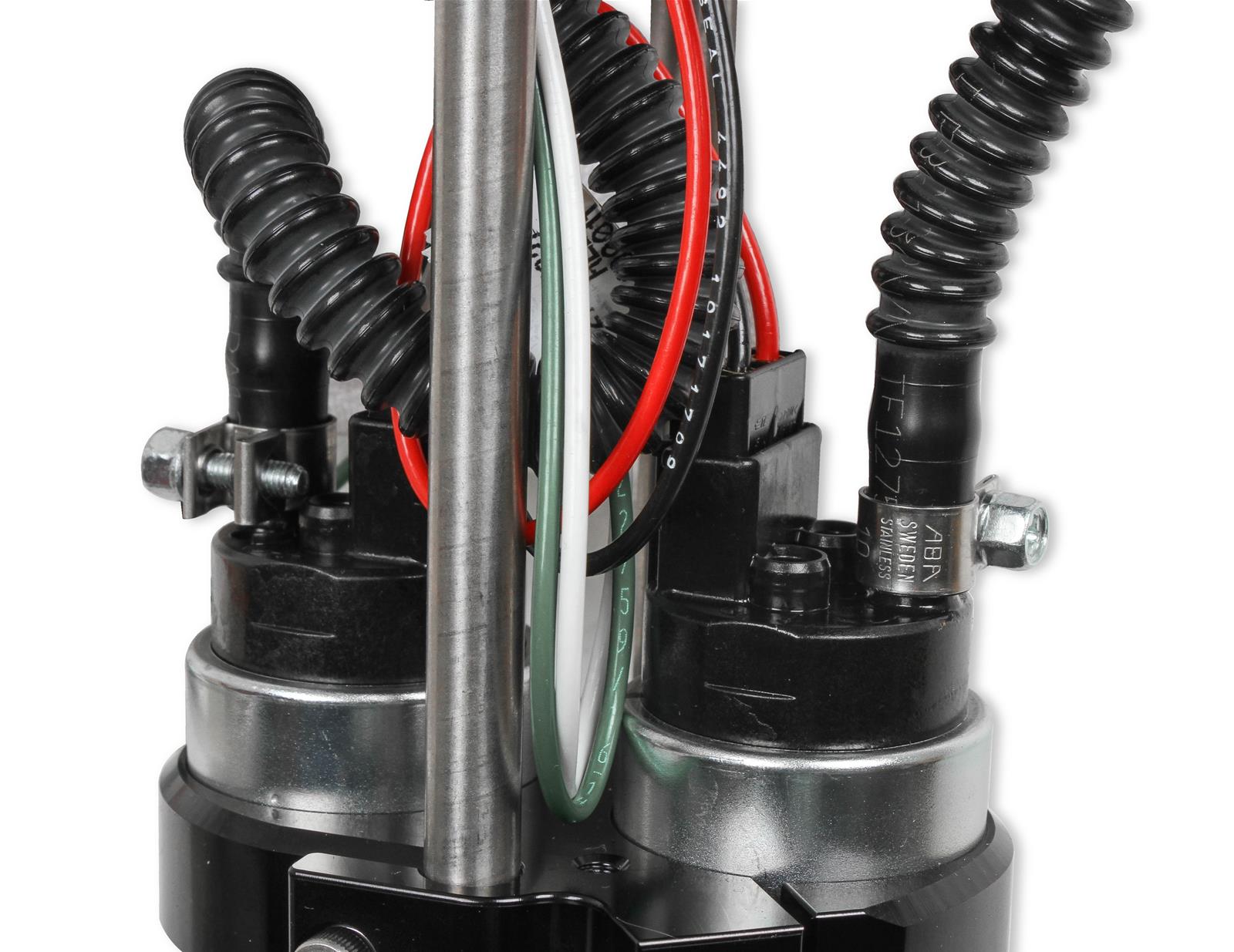 Holley Fuel Cell EFI Pump Module Assemblies 12-145 Pumps, EFI, Electric, In-Tank, 123 gph, 60 psi, 12V, -8 AN O-ring, -10 AN O-ring, Female, 12-bolt Flange, 5.375 Bolt Pattern, Each thumbnail 4
