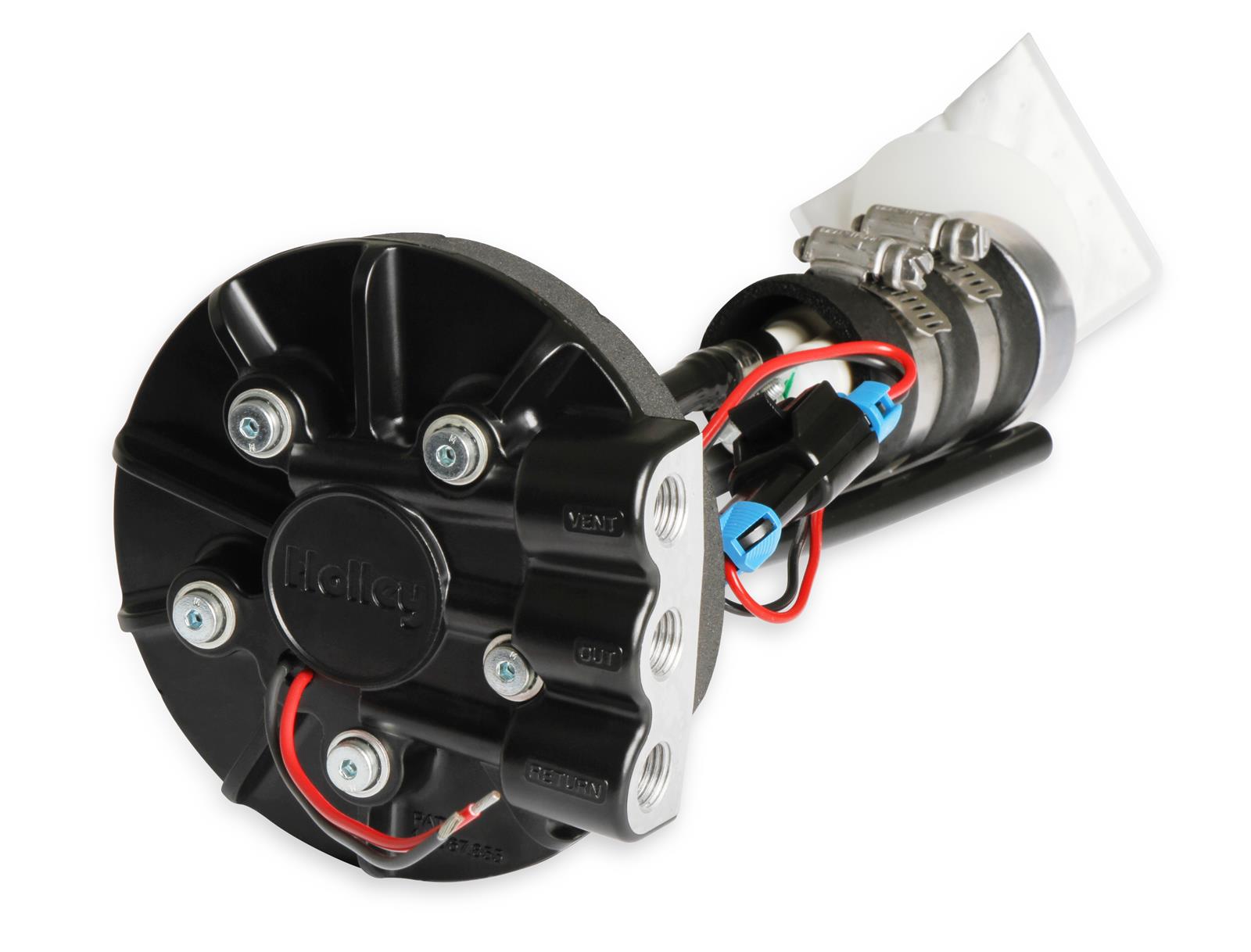 Holley Diecast In-Tank Retrofit Fuel Pump Modules 12-171 Pumps, Die-Cast, Retrofit, Electric, In-Tank, with Return, 119 gph, 450 lph, 60 psi, 12V, 1/4 in.-NPT, Female Thread, Gas, FlexFuel, Each thumbnail 4