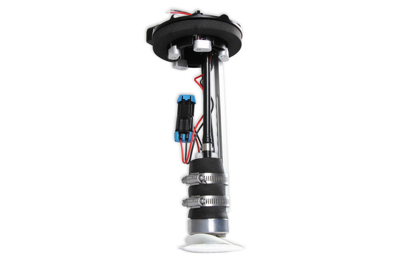 Holley Diecast In-Tank Retrofit Fuel Pump Modules 12-171 Pumps, Die-Cast, Retrofit, Electric, In-Tank, with Return, 119 gph, 450 lph, 60 psi, 12V, 1/4 in.-NPT, Female Thread, Gas, FlexFuel, Each thumbnail 7