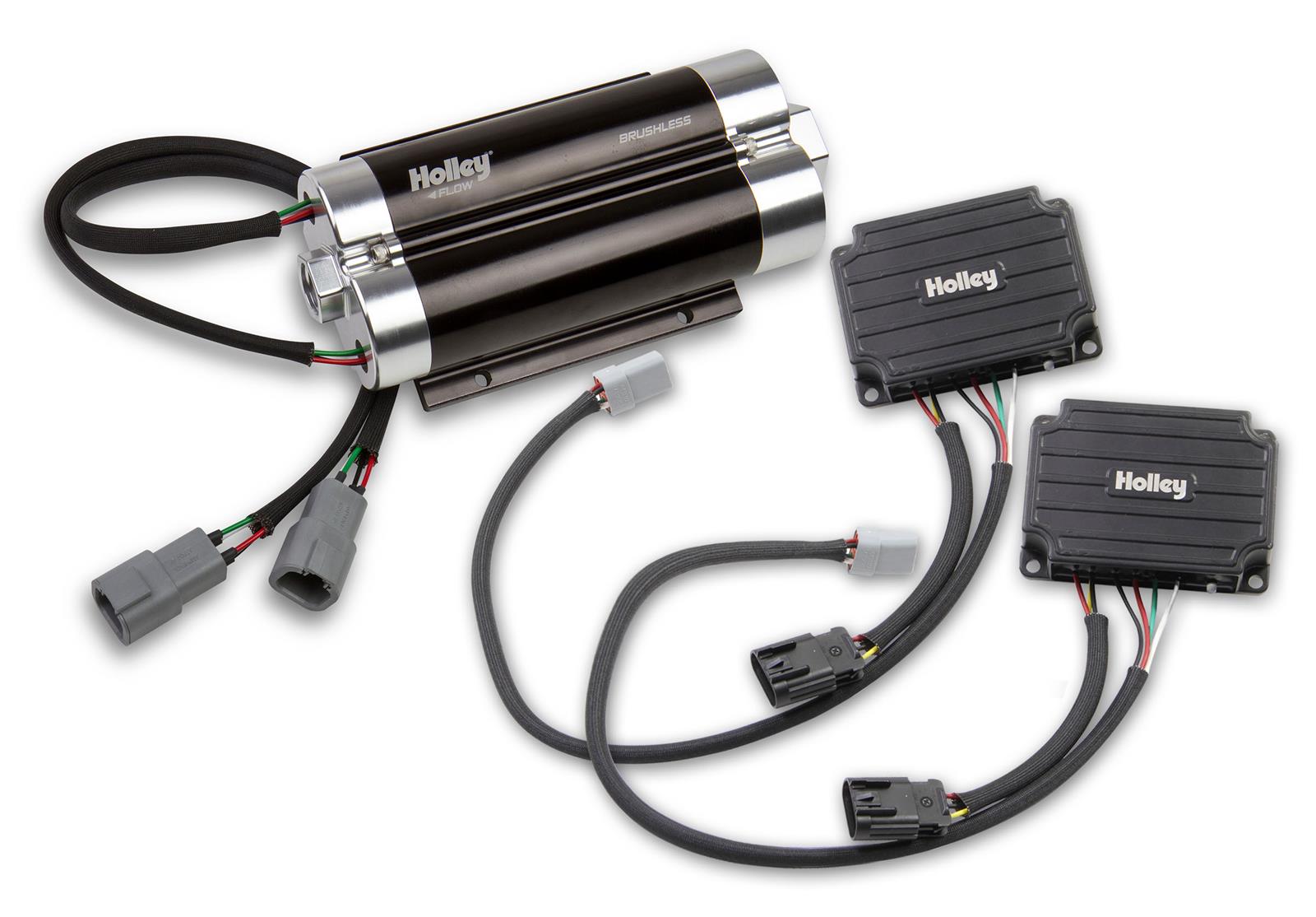 Holley VR Series Billet Fuel Pumps 12-3000 Pumps, Electric, Billet, 130 psi, 335 gph, E85, Gasoline, Methanol, Kit