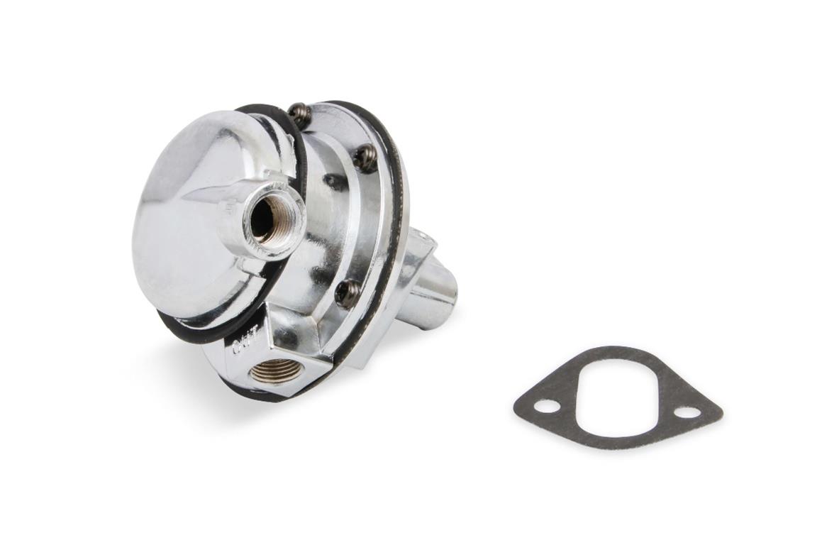 Holley Mechanical Fuel Pumps 12-327-11 Pumps, Street Performance, Mechanical, 110 gph, 6.5-8 psi, 3/8 in.-NPT Ports, Female Thread, Aluminum, Shiny, Rotatable, Chevy, 262-400ci, Each