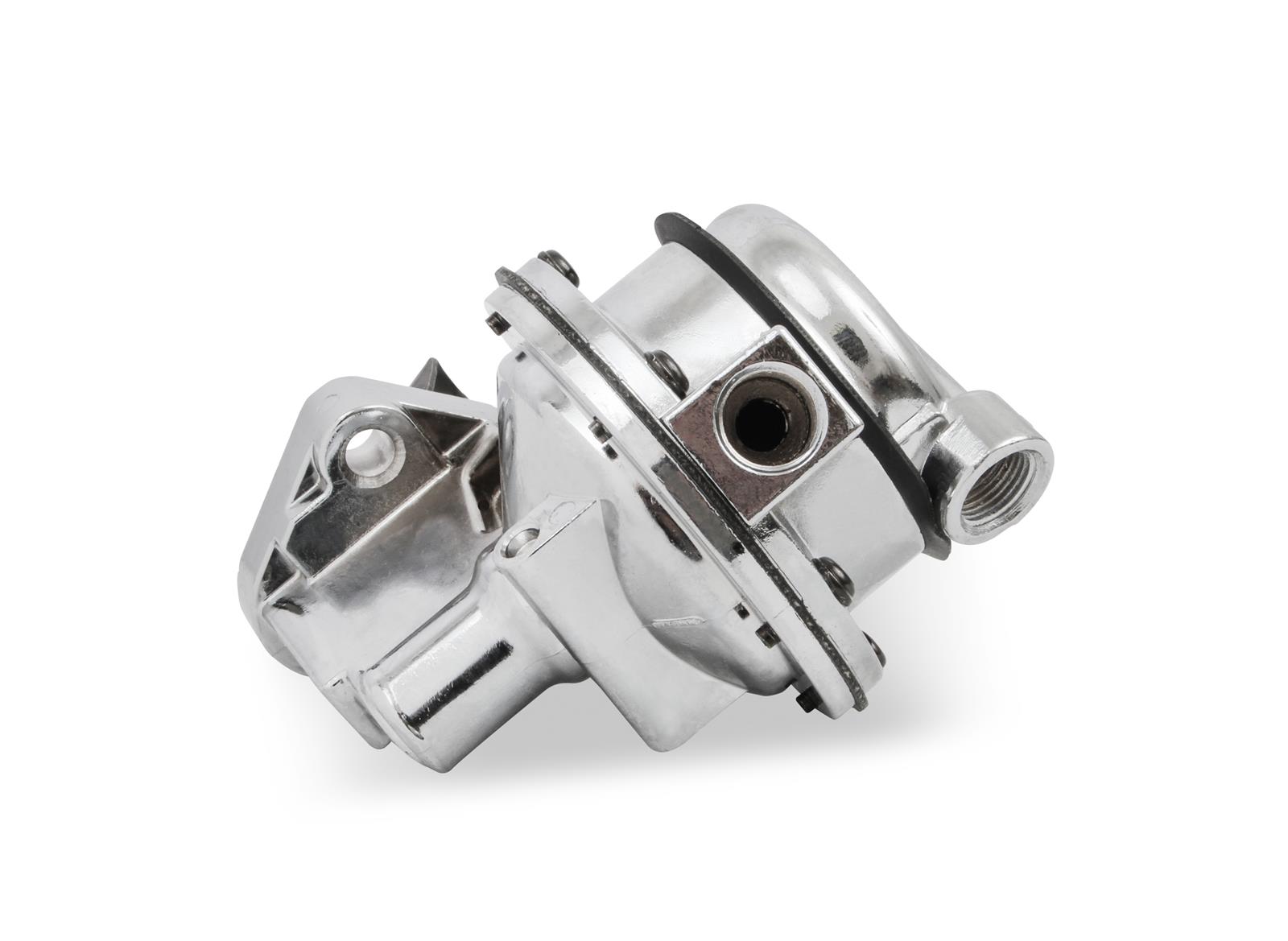 Holley Mechanical Fuel Pumps 12-327-13 Pumps, Street Performance, Mechanical, 130 gph, 7.5-9 psi, 3/8 in.-NPT Ports, Female Thread, Aluminum, Shiny, Rotatable, Chevy, 262-400ci, Each
