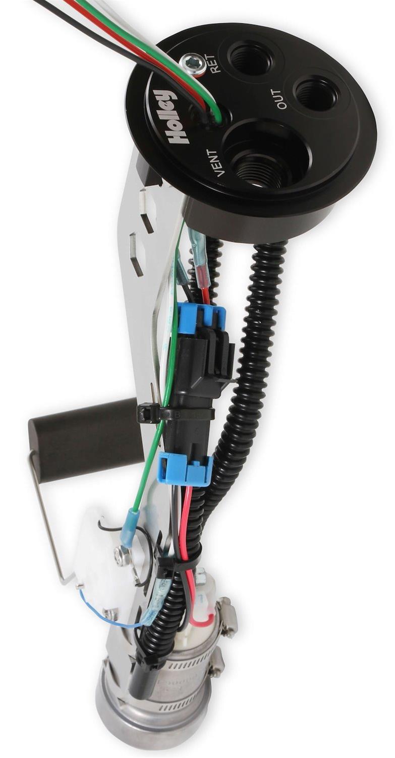 Holley Sniper In-Tank Fuel Pump Modules 12-354 Pump, Sniper, In-Tank, Electric, 6-18 Volt, 139 gph, 60 psi, -6AN O-ring Inlet and Outlet, Sending Unit, Chevy, GMC, Truck, Each thumbnail 5