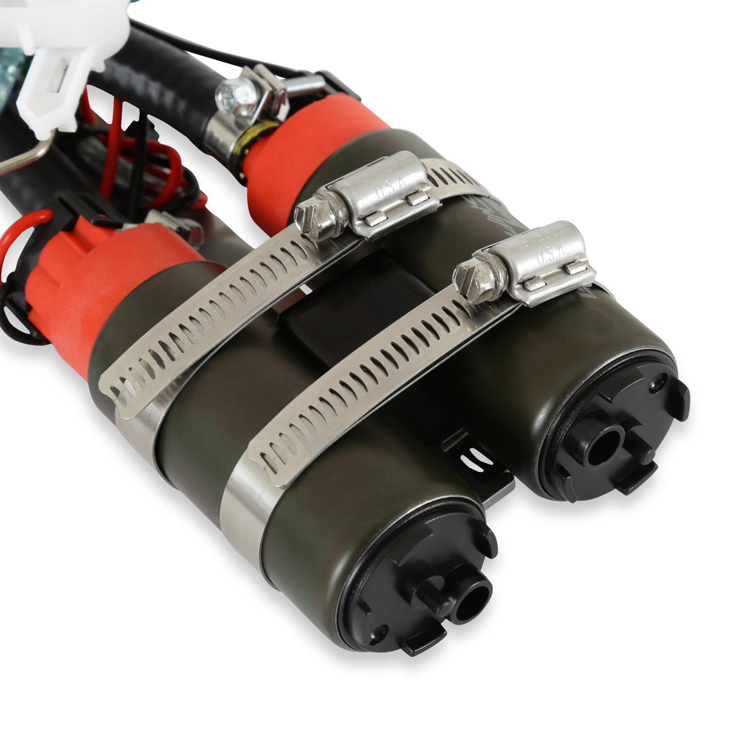 Holley 340 LPH Fuel Pump Modules 12-364 Pumps, Electric, In-Tank, Twin Pump, lph, Billet Aluminum, Gas, E85 Compatible, Chevy, Pontiac, Each