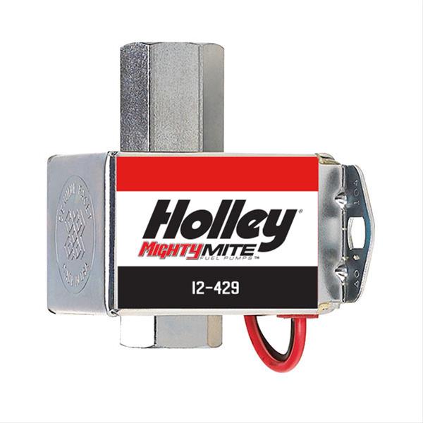 Holley Electric Fuel Pump 12426; Mighty Mite Black Aluminum All Fuels