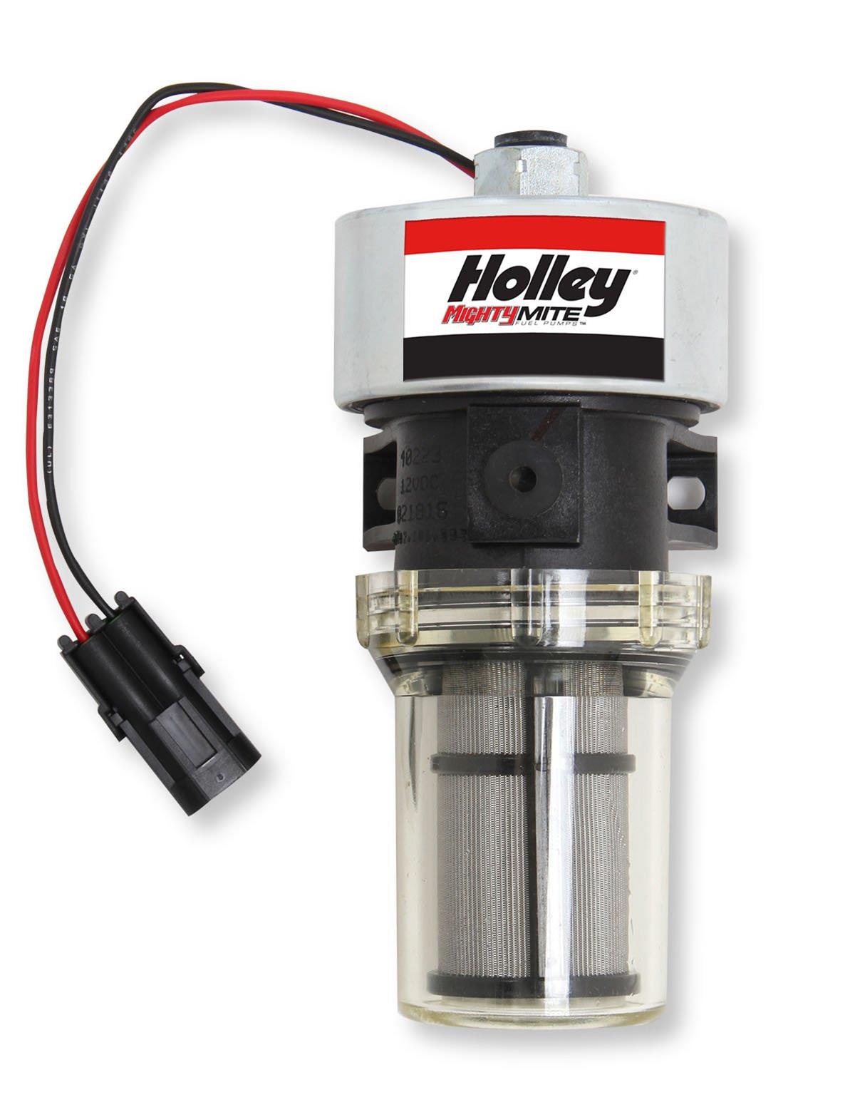Holley Mighty Mite Electric Fuel Pumps 12-430 Pumps, Mite, Electric, 11.5 psi, 33 gph Free Flow Rate, 1/8 in. NPT Female Threads Inlet/Outlet, Each thumbnail 4