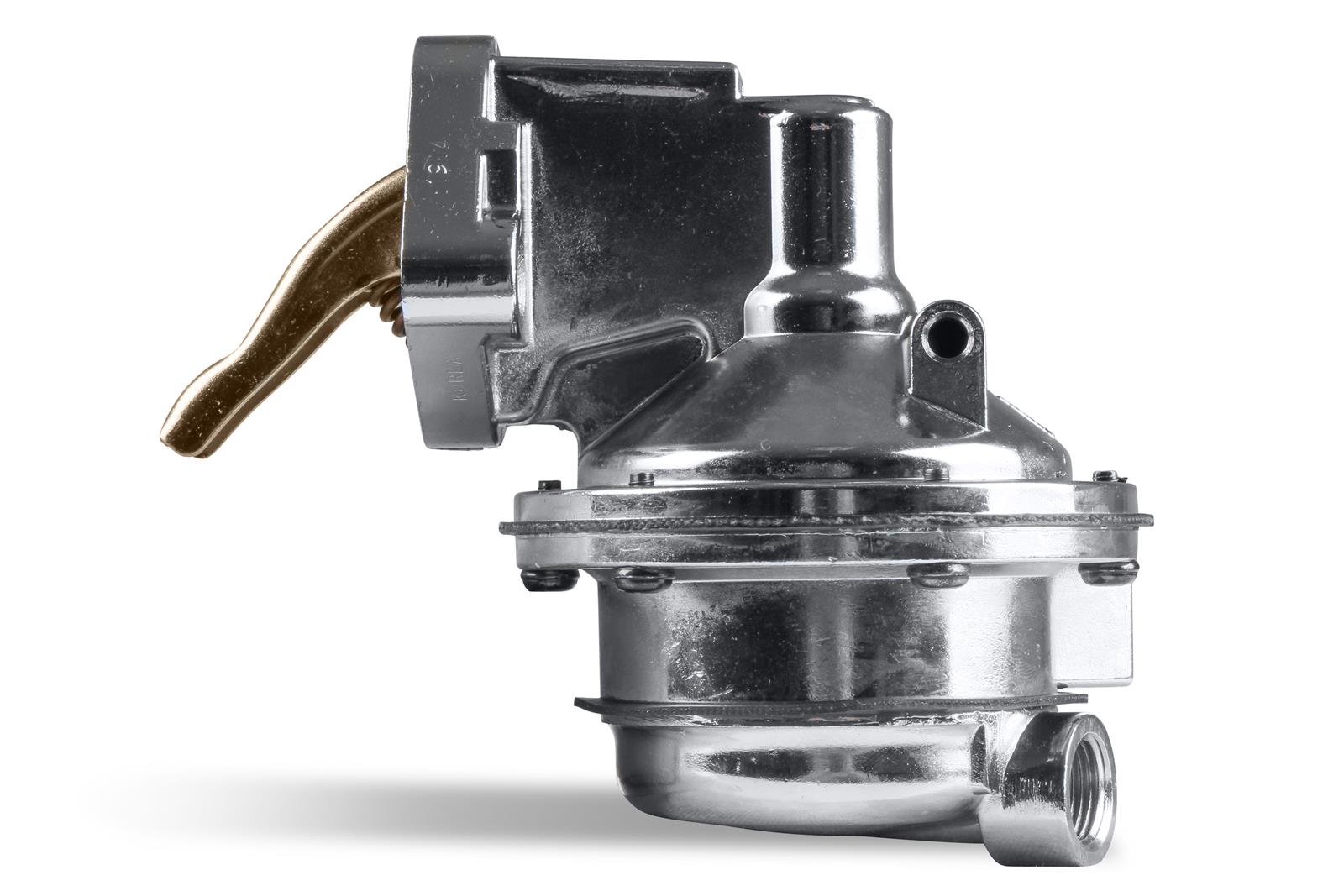 Holley Mechanical Fuel Pumps 12-454-13 Pumps, Mechanical, 130 gph, 7.5-9 psi, Aluminum, Silver, 3/8 in. NPT, Female Thread, Inlet and Outlet, Chevy, 396ci, 402ci, 427ci, 454ci, Each thumbnail 3
