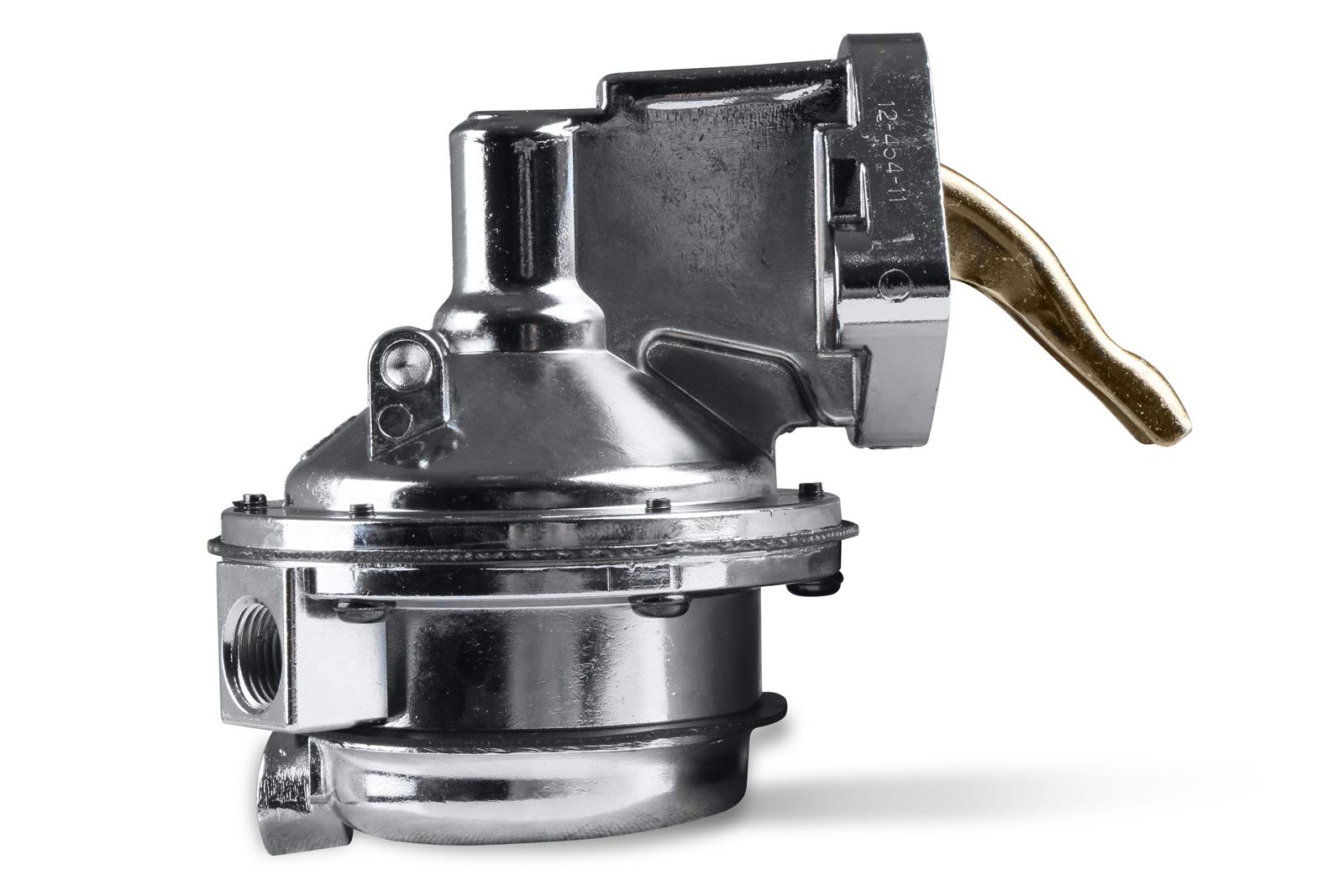 Holley Mechanical Fuel Pumps 12-454-13 Pumps, Mechanical, 130 gph, 7.5-9 psi, Aluminum, Silver, 3/8 in. NPT, Female Thread, Inlet and Outlet, Chevy, 396ci, 402ci, 427ci, 454ci, Each thumbnail 2