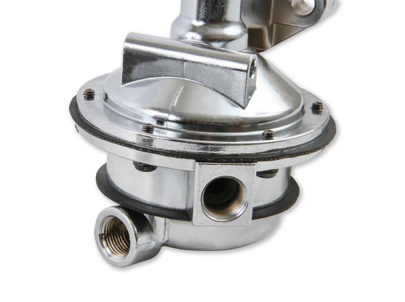 Holley Mechanical Fuel Pumps 12-460-11 Pumps, Mechanical, 110 gph, 6.5-8 psi, Aluminum, Silver, 3/8 in. NPT, Female Thread, Inlet and Outlet, Ford, 429ci, 460ci, Each thumbnail 3