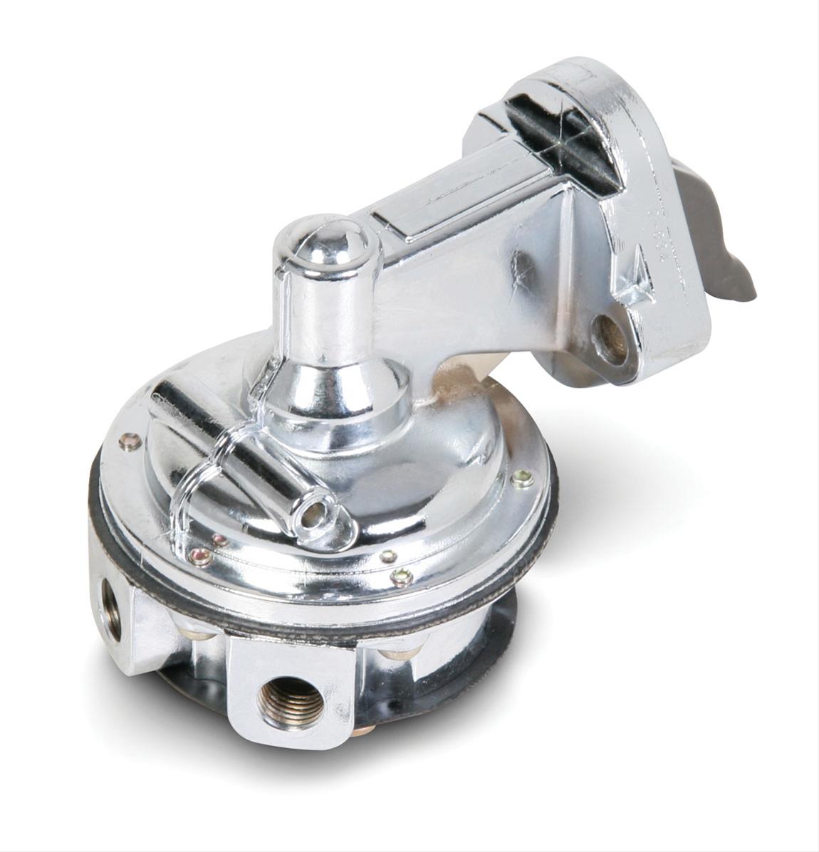 Holley Mechanical Fuel Pumps 12-834 Pumps, Mechanical, 80 gph, 7.5 psi, 1/4-NPT Female Thread, Inlet and Outlet, Aluminum, Silver, Rotatable, Chevy, 262-400ci, Gen I, Each